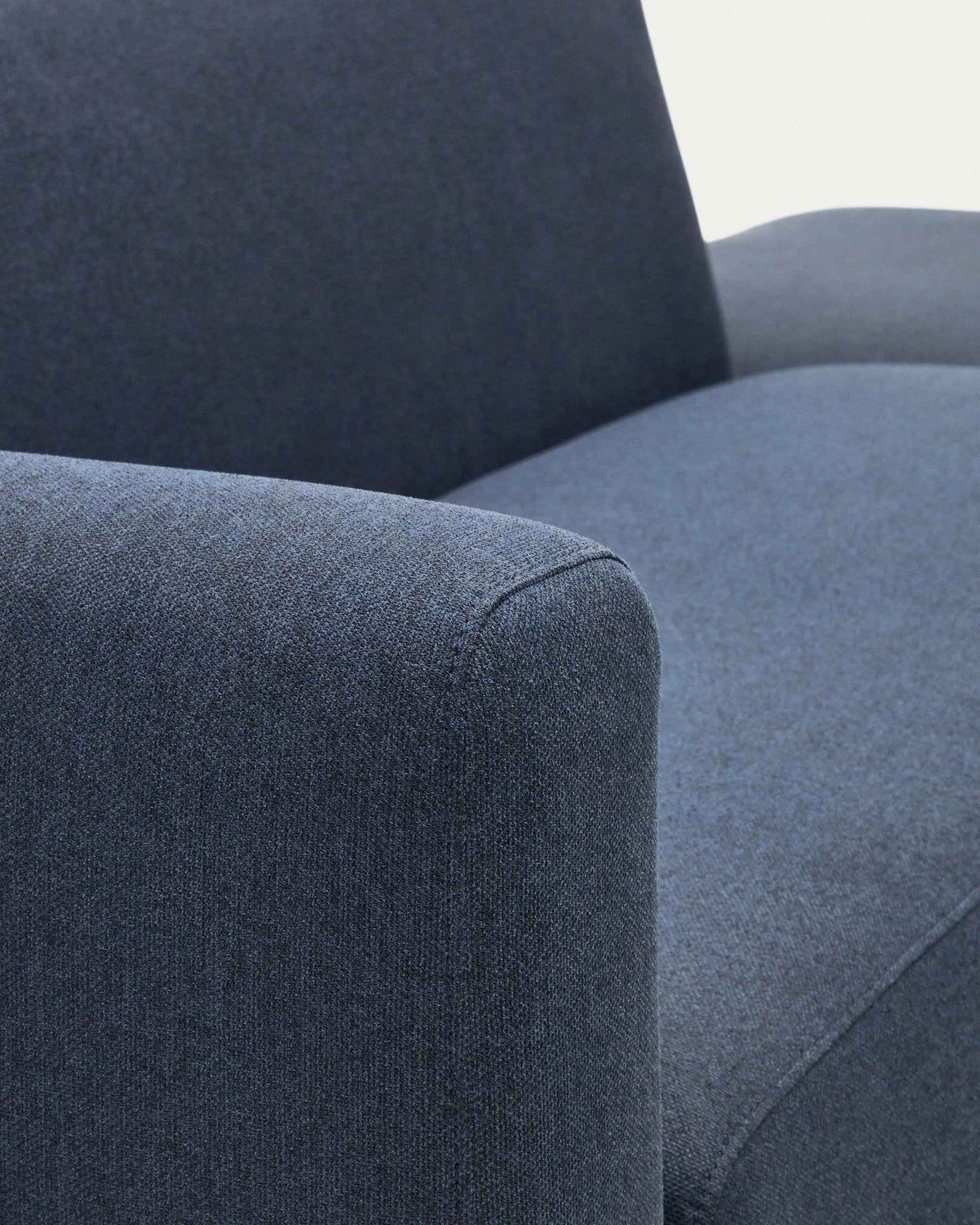Neom 2 seater modular sofa with back module in blue, 244 cm FSC Mix Credit - Detail