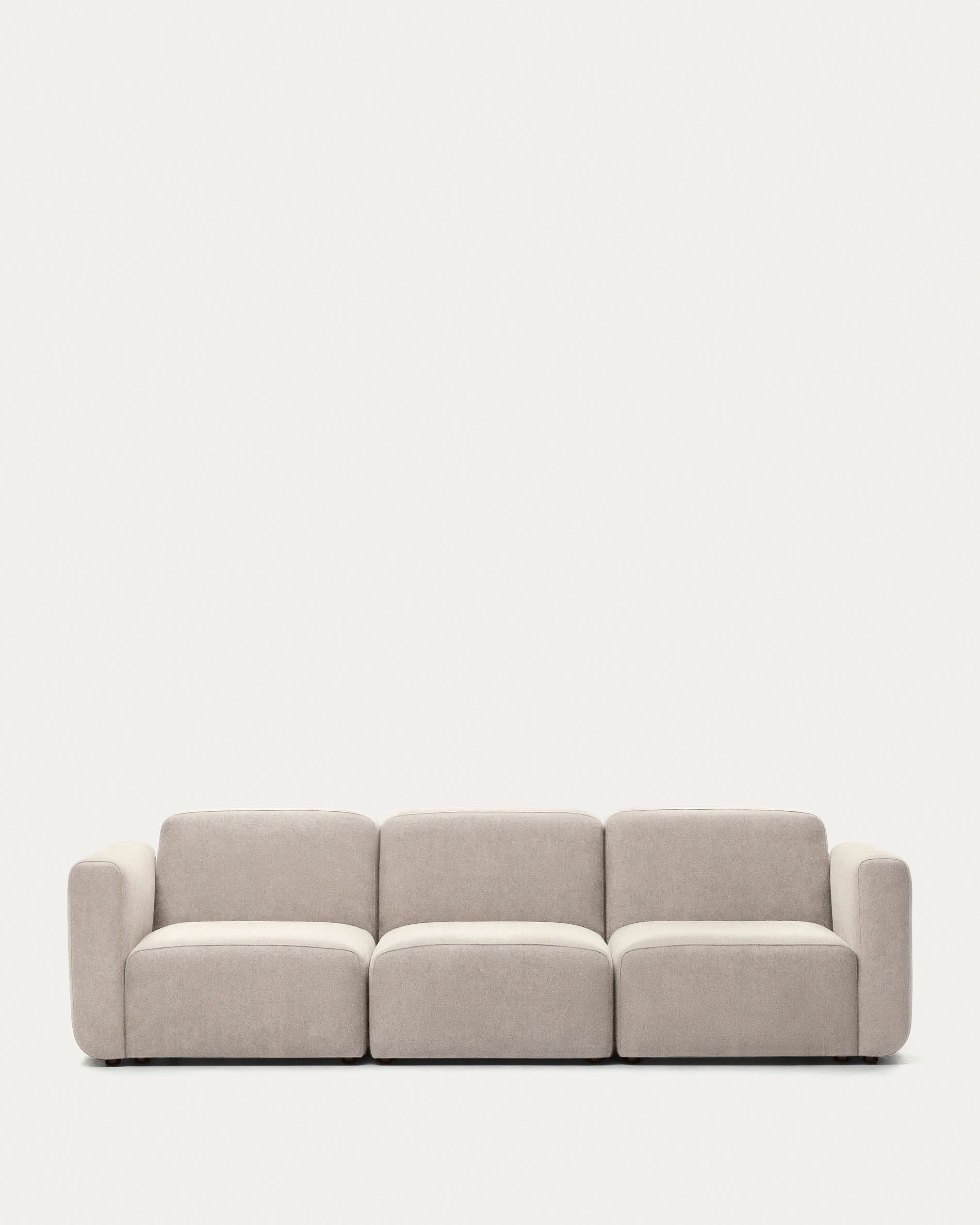 Neom 3 seater modular sofa in beige, 263 cm FSC Mix Credit - Product View