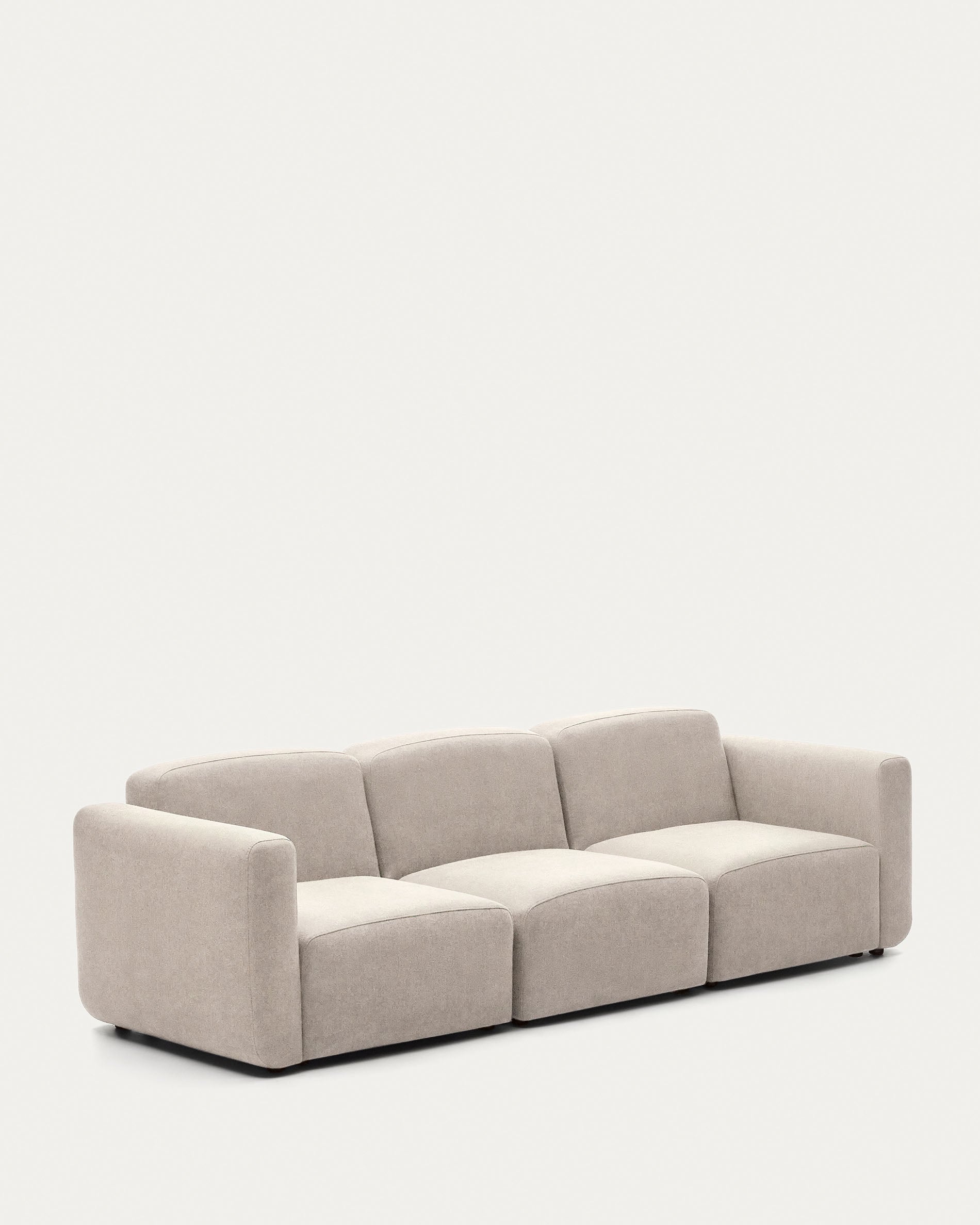Neom 3 seater modular sofa in beige, 263 cm FSC Mix Credit - Product View