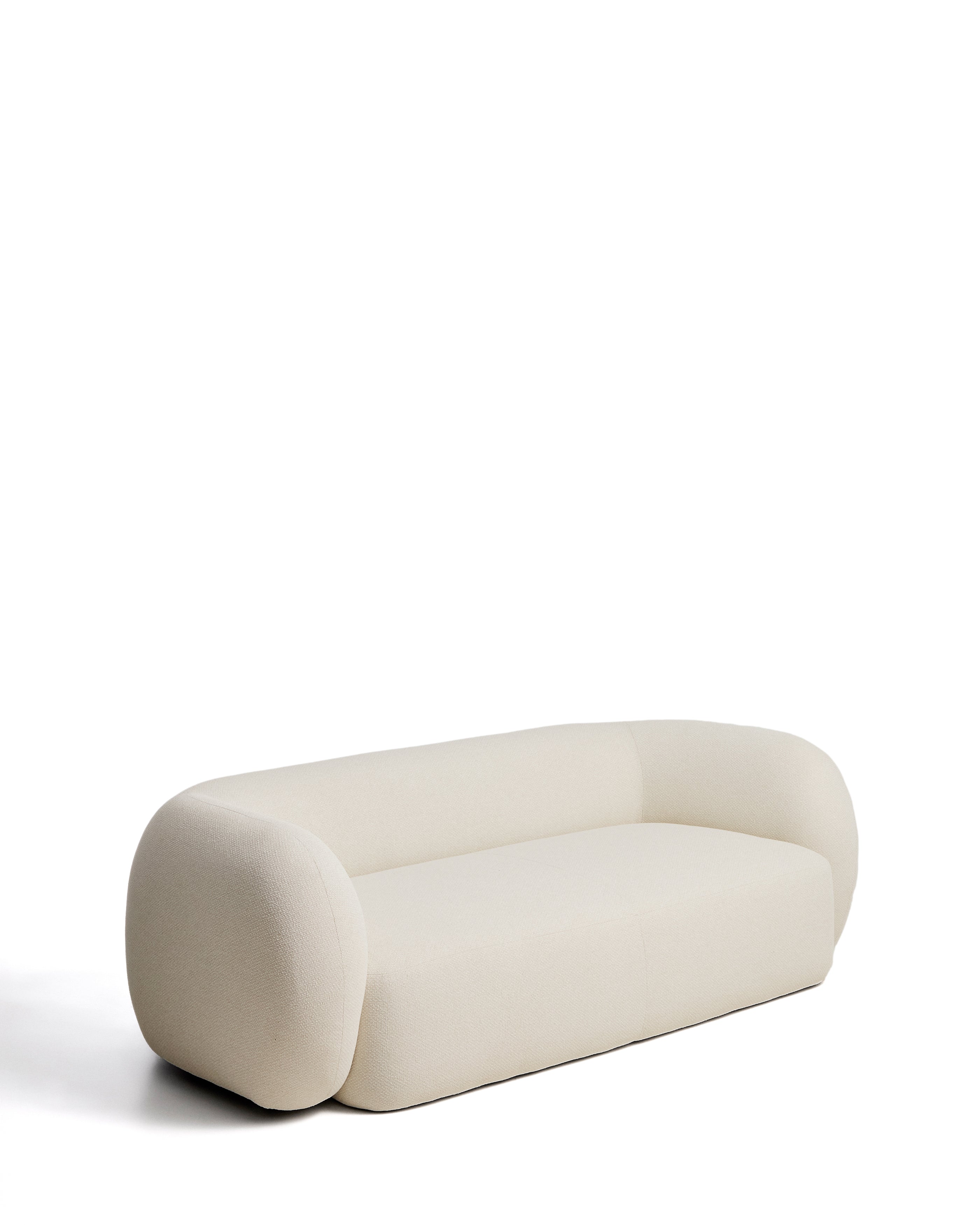 Martina ecru chenille 3-seater sofa 246 cm FSC Mix Credit - Product Image