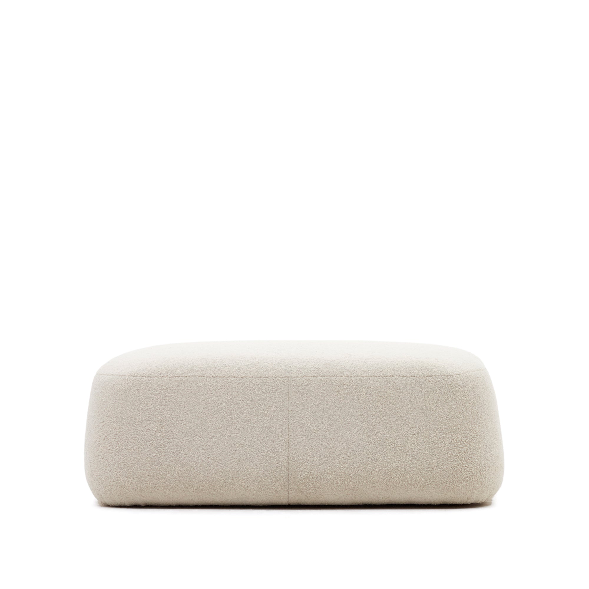 Martina ecru bouclé footrest 123 x 85cm FSC Mix Credit - Product Image