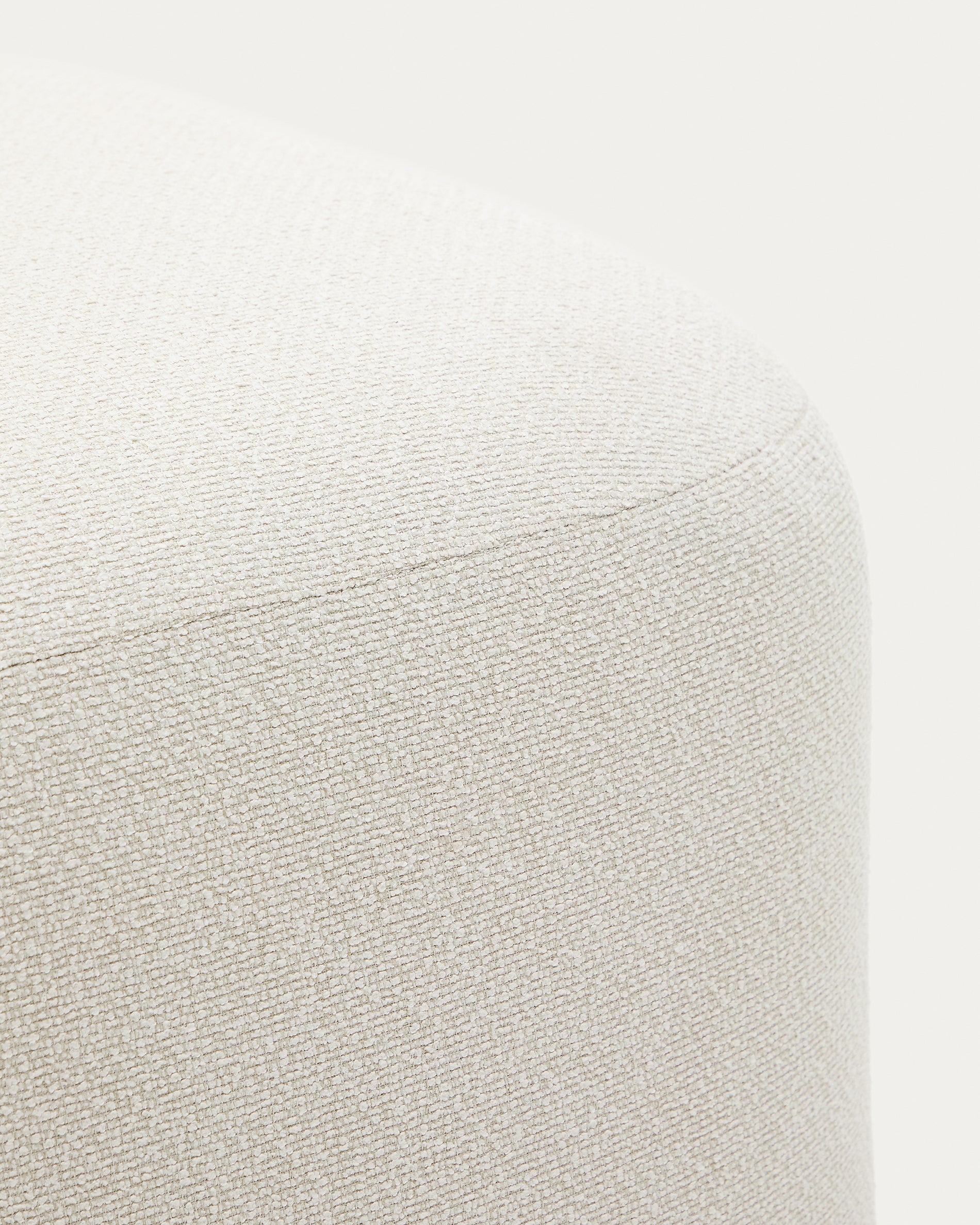 Martina ecru chenille footrest 123 x 85cm - Detail