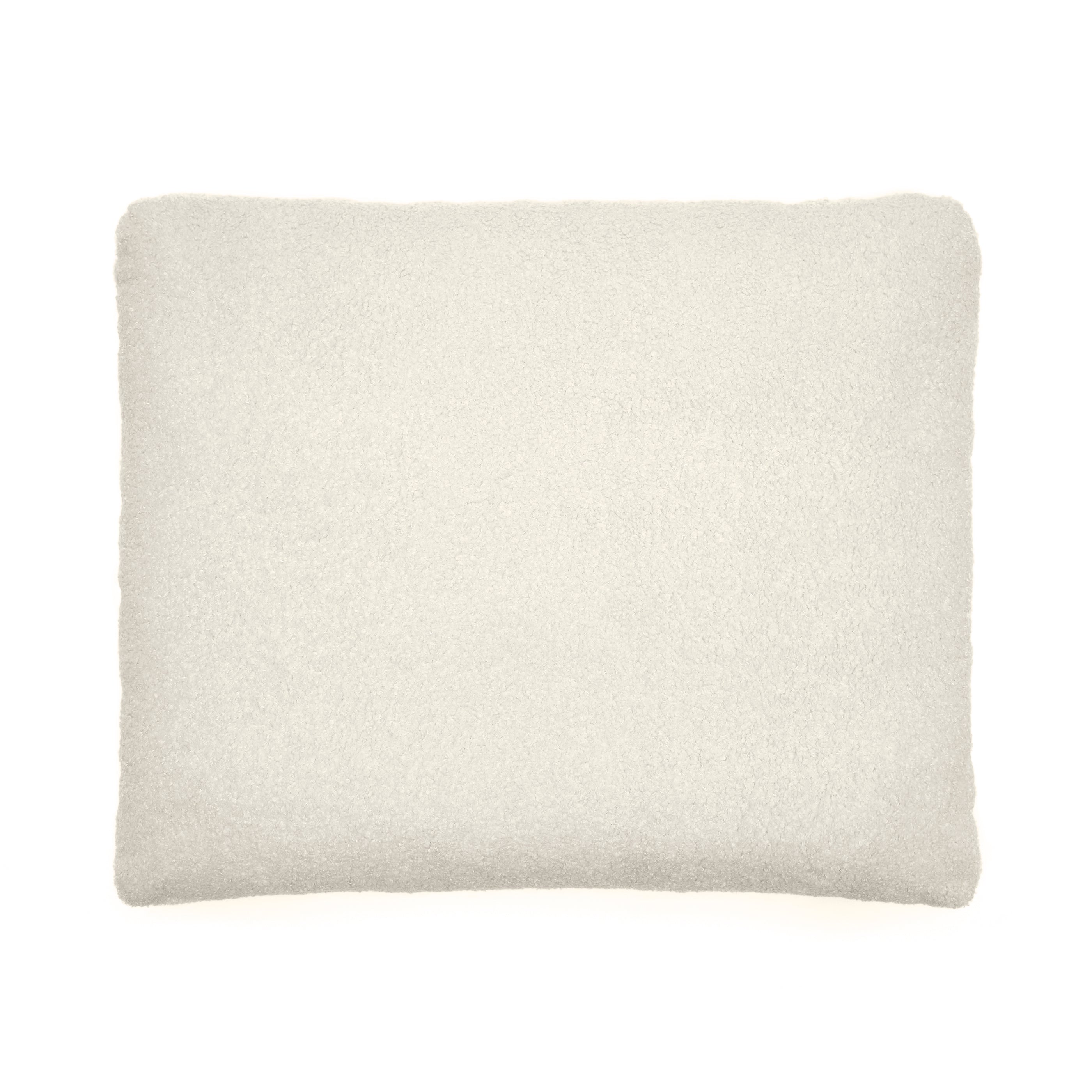 Martina ecru bouclé cushion 60 x 52cm - Product Image