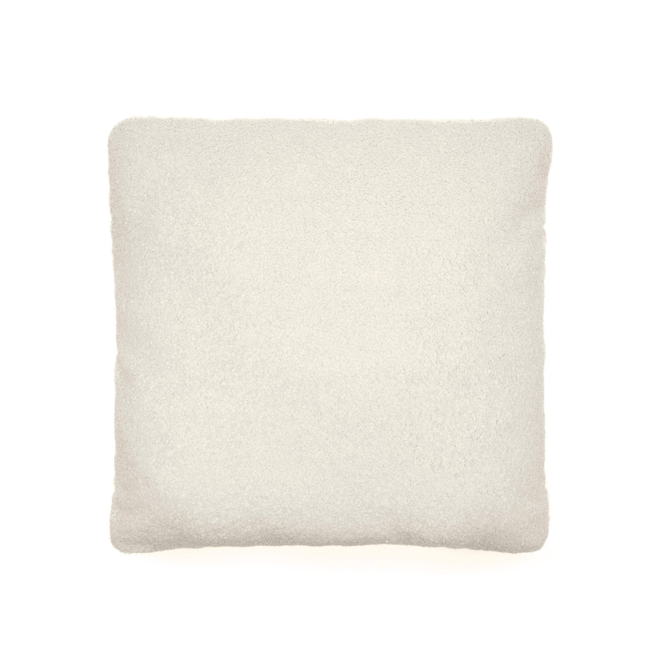 Martina ecru bouclé cushion 52 x 52cm - Product Image