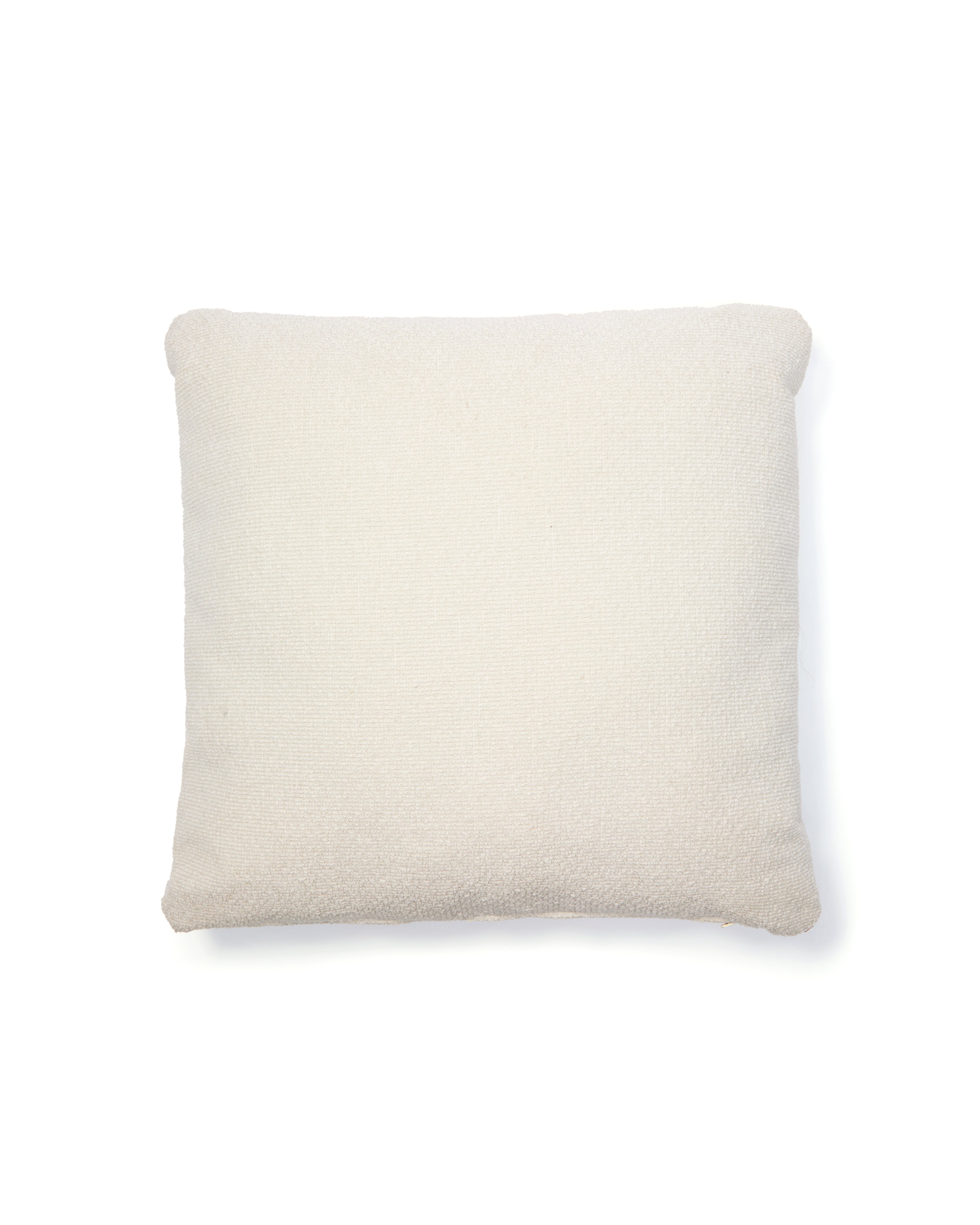 Martina ecru chenille cushion 52 x 52cm - Product Image