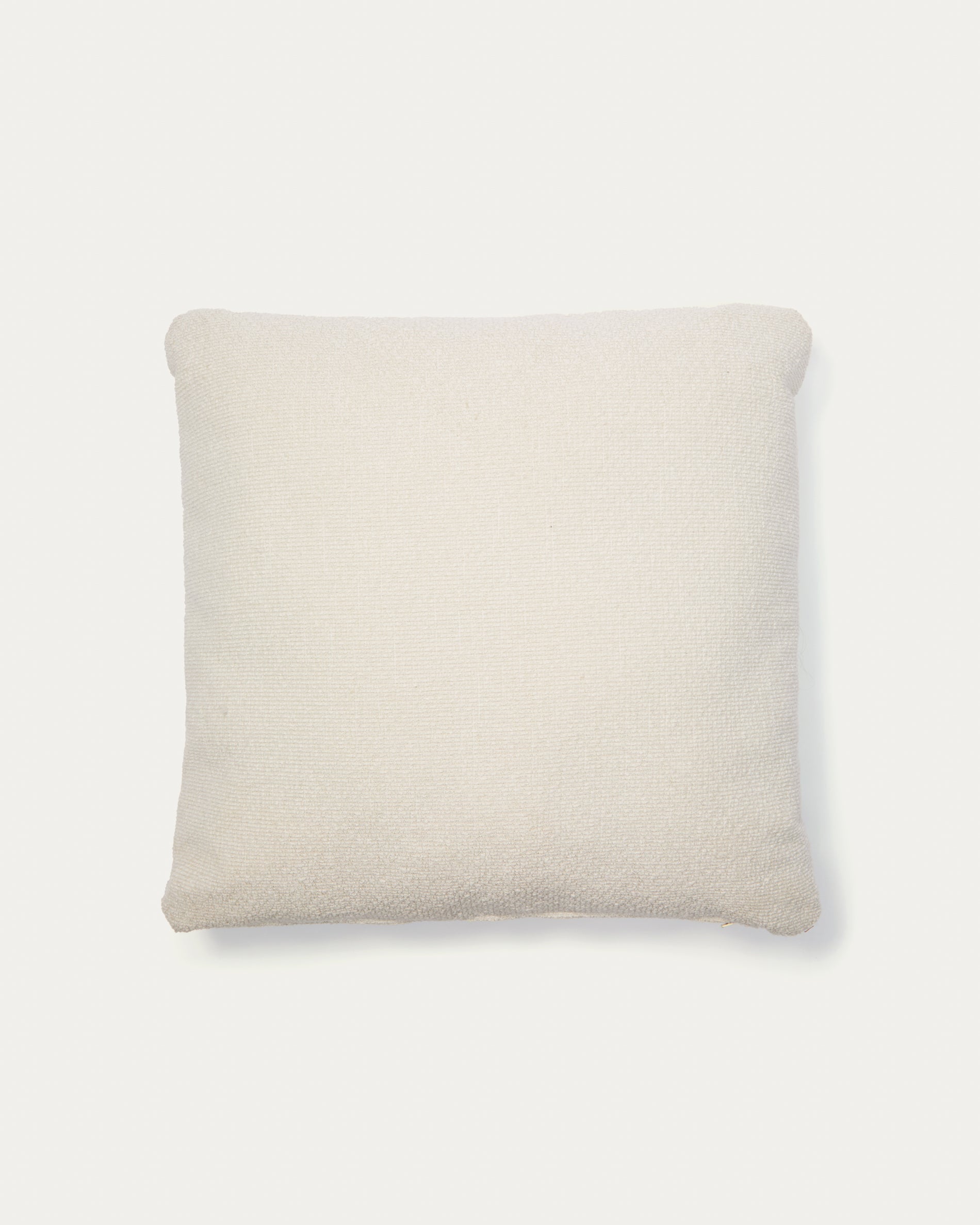 Martina ecru chenille cushion 52 x 52cm - Product View