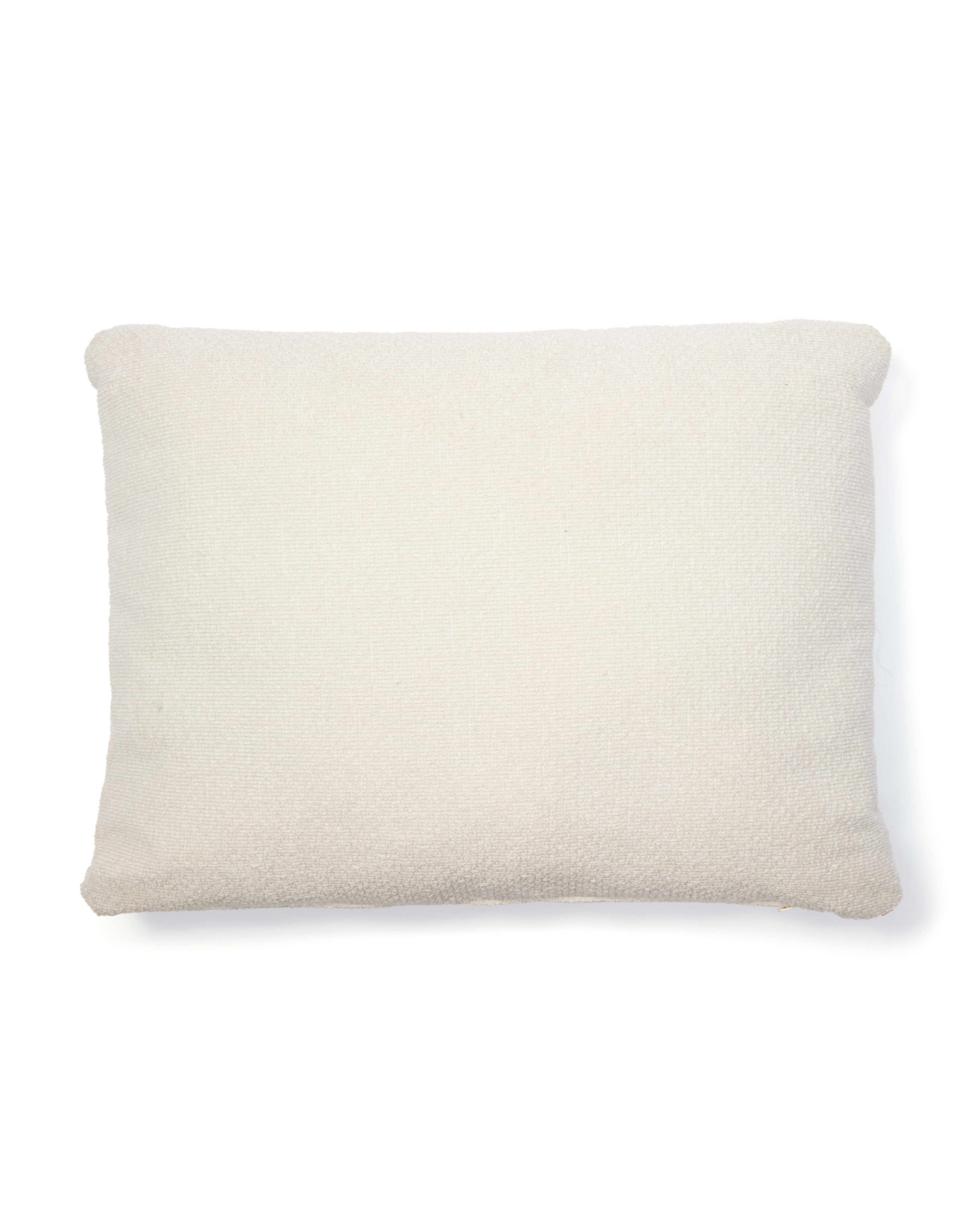 Martina ecru chenille cushion 47 x 36cm - Product Image