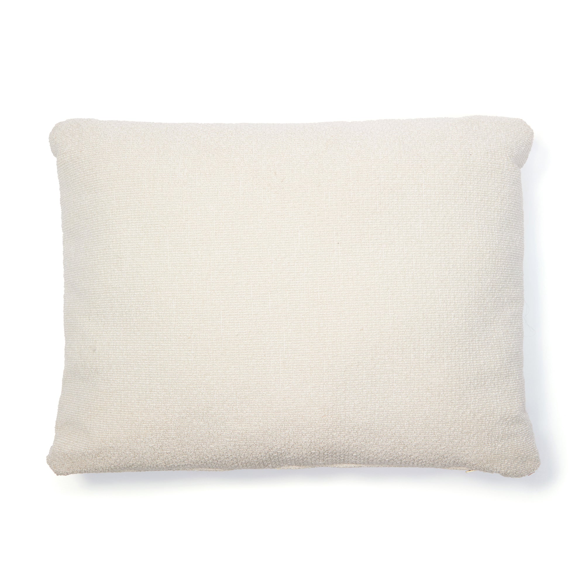 Martina ecru chenille cushion 47 x 36cm - Product Image