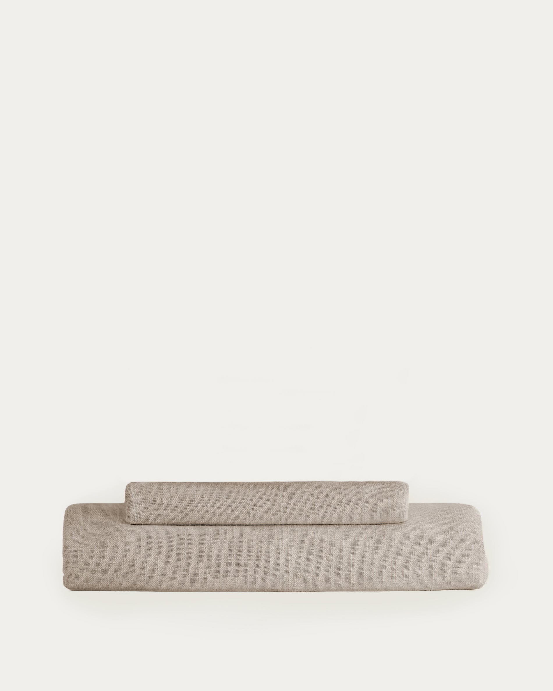 Anarela linen pouffe cover, 80 x 80 cm - Product View