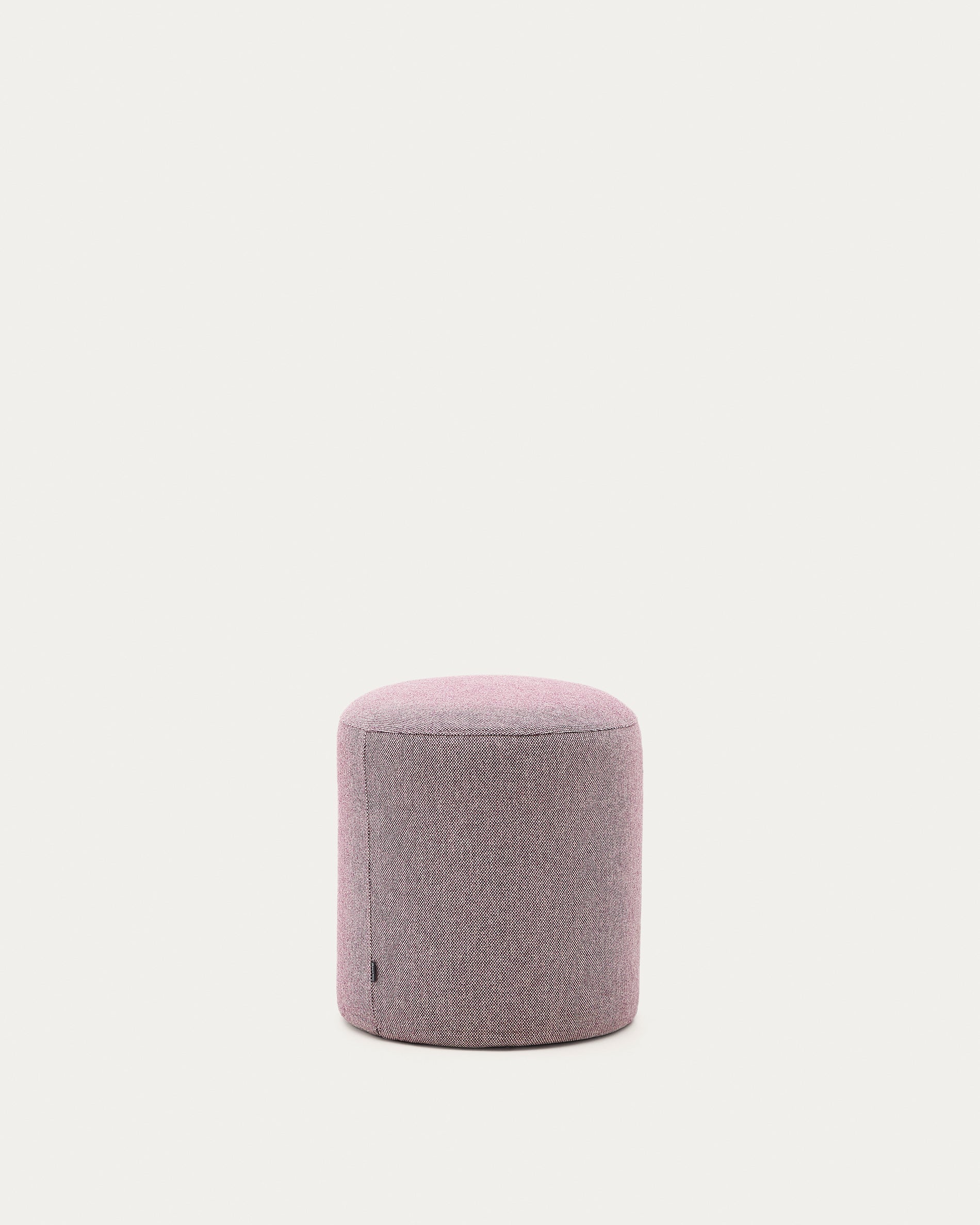 Kaeli purple footrest with removable cover Ø43cm - Product View