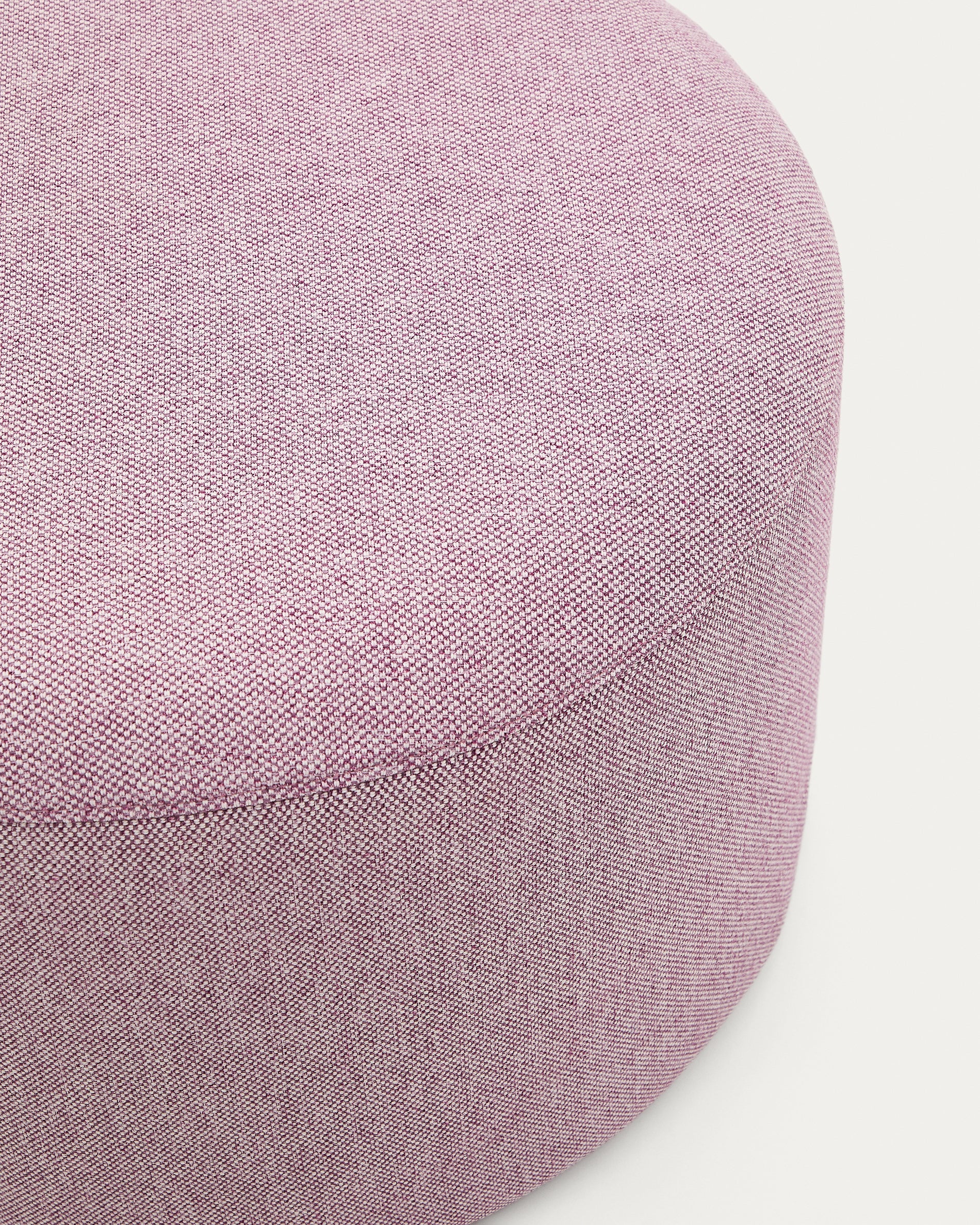 Kaeli purple footrest with removable cover Ø60cm - Detail