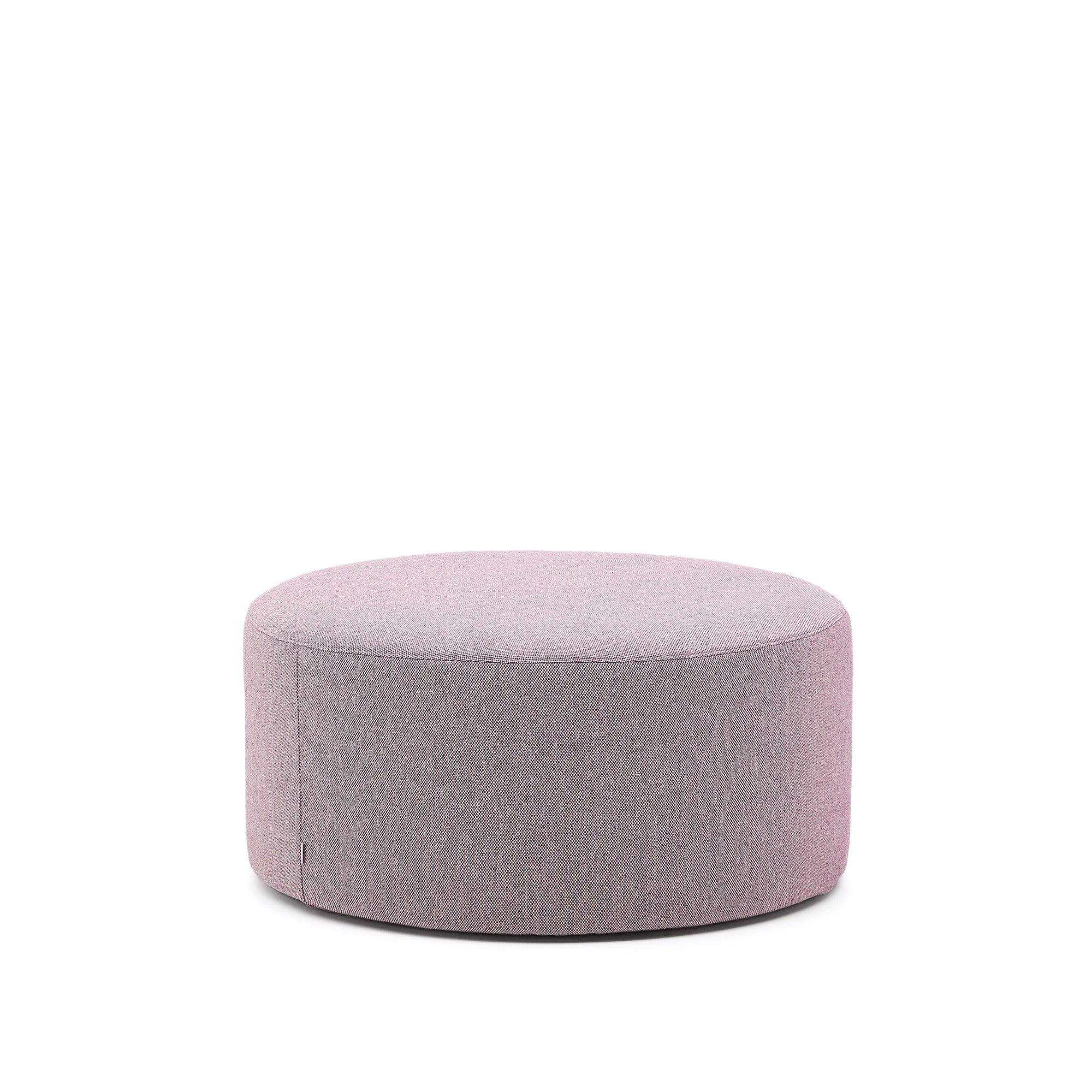 Kaeli purple footrest with removable cover Ø90cm - Product Image
