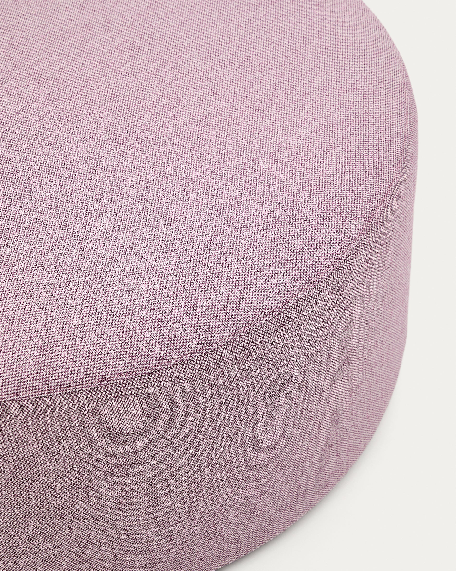 Kaeli purple footrest with removable cover Ø90cm - Detail