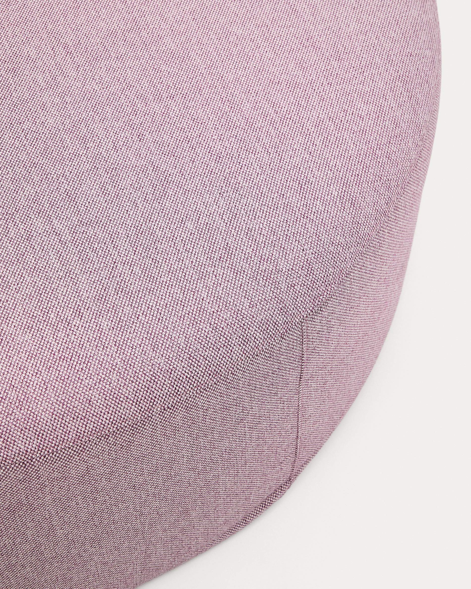 Kaeli purple footrest with removable cover Ø120cm - Detail