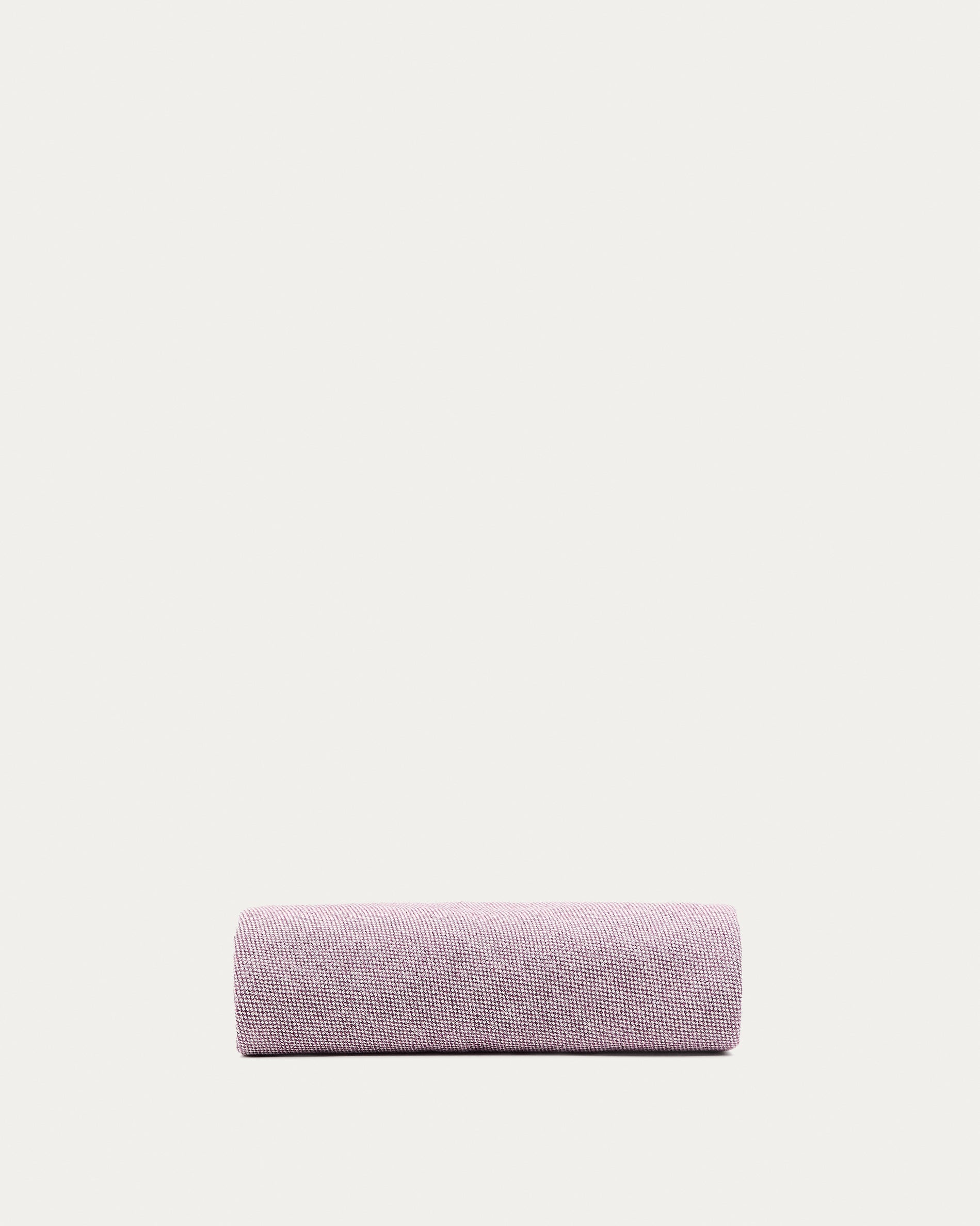 Kaeli purple footrest cover Ø43cm - Product View