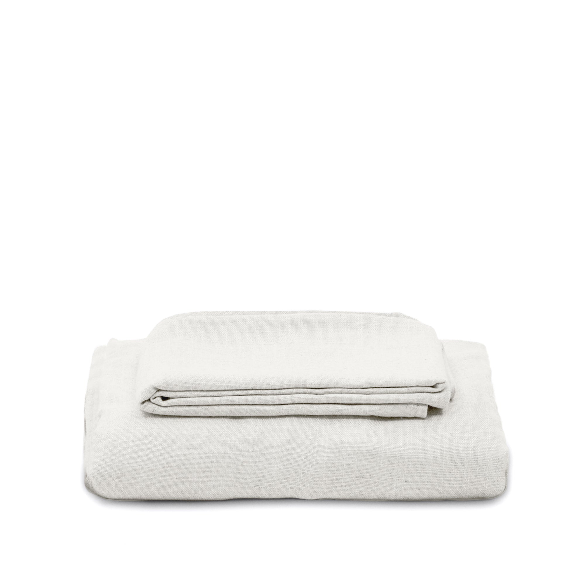 Nora 4-seater sofa cover in ecru linen and cotton