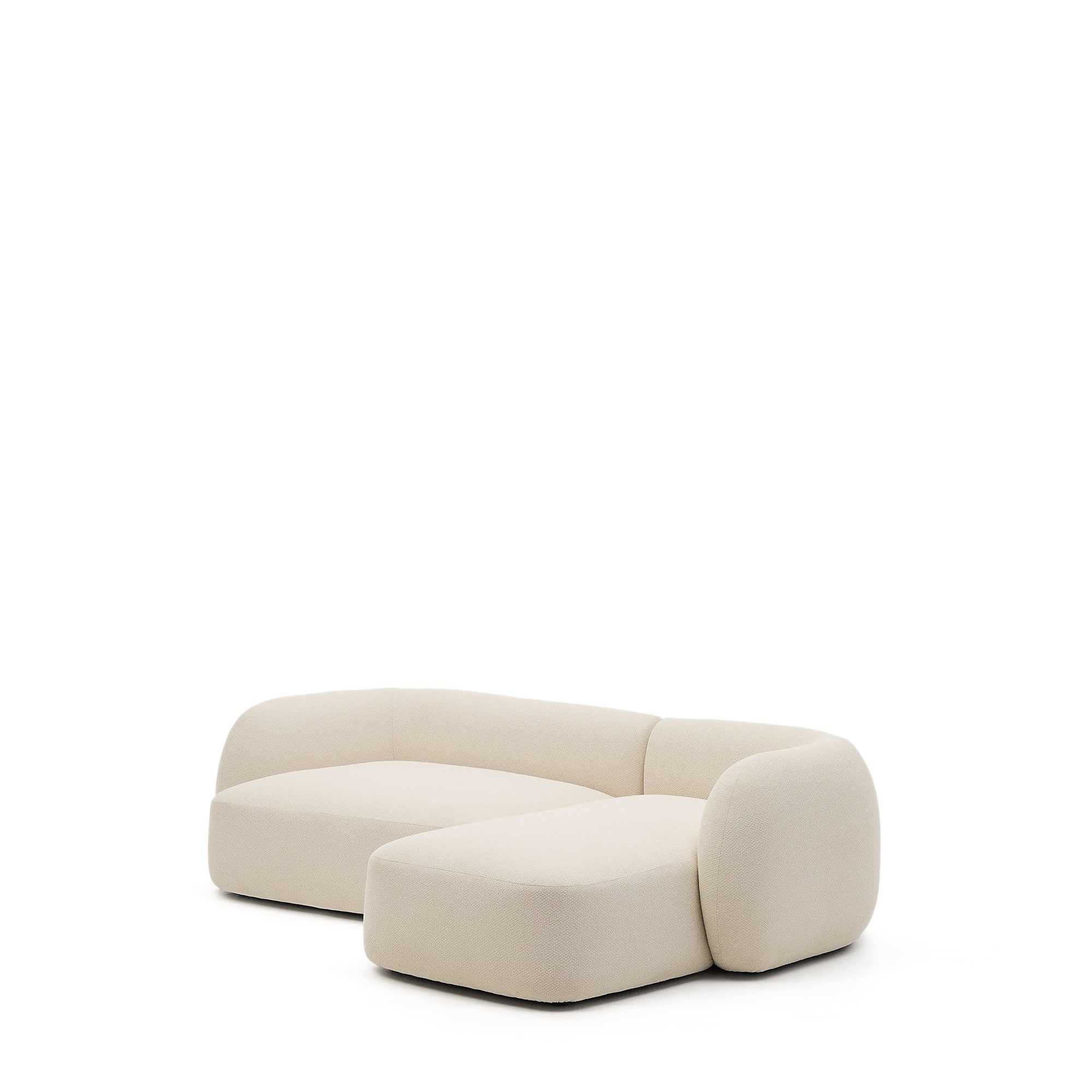 Martina 3-seat modular sofa with chaise longue on the right, ecru, 287 cm