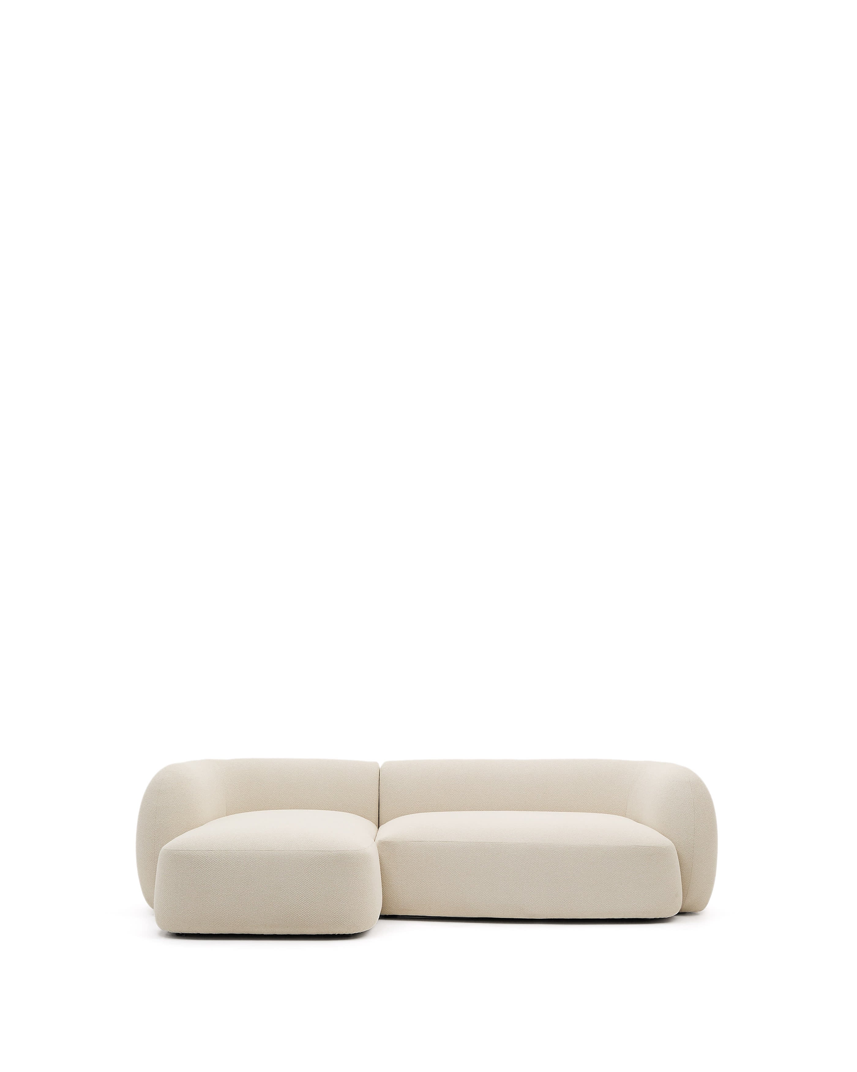 Martina 3-seat modular sofa with chaise longue on the left, ecru, 287 cm