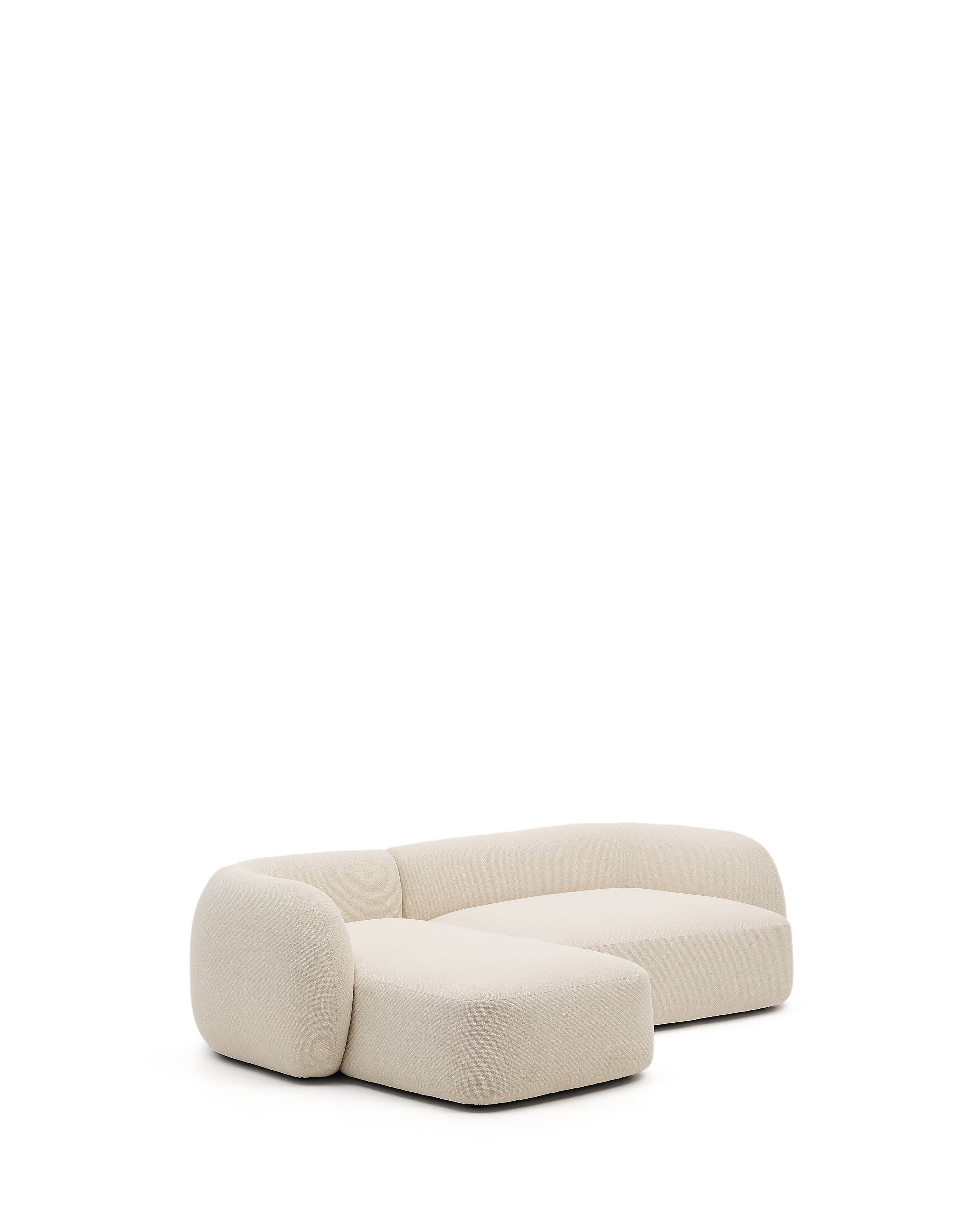 Martina 3-seat modular sofa with chaise longue on the left, ecru, 287 cm