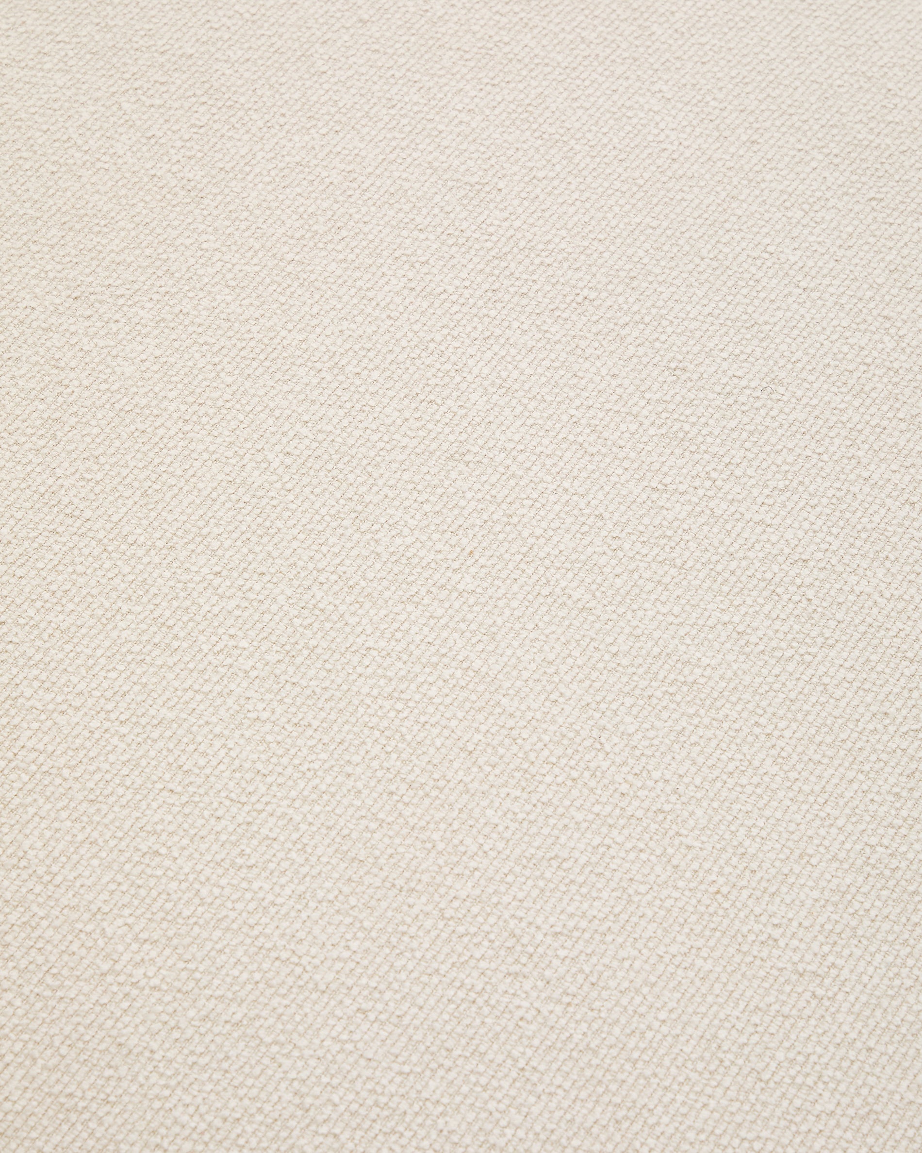 Aurum ecru chenille footrest with matte grey metal base 85 x 85cm FSC Mix Credit - Detail