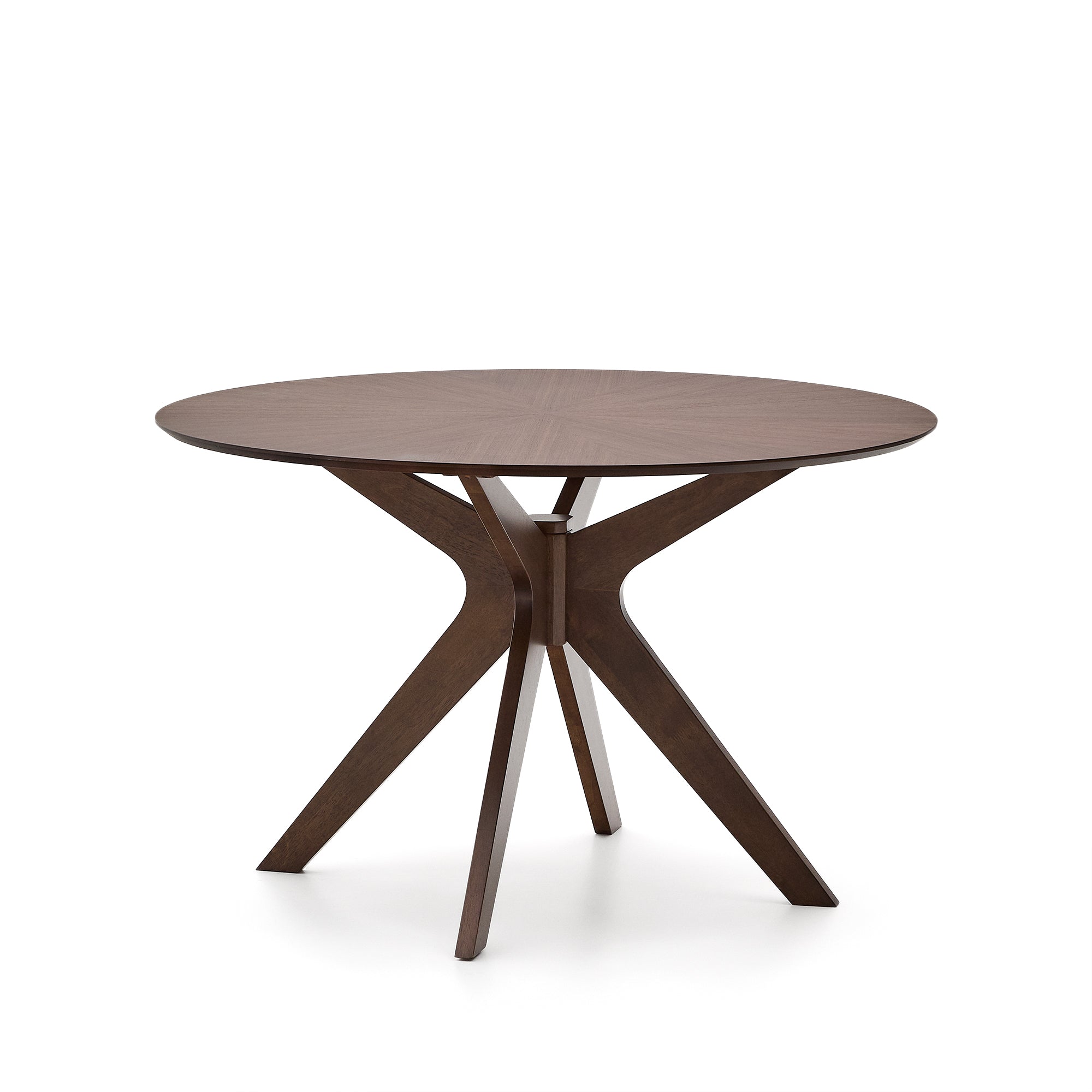 Naanim round table in walnut veneer, Ø 120 cm - Product Image