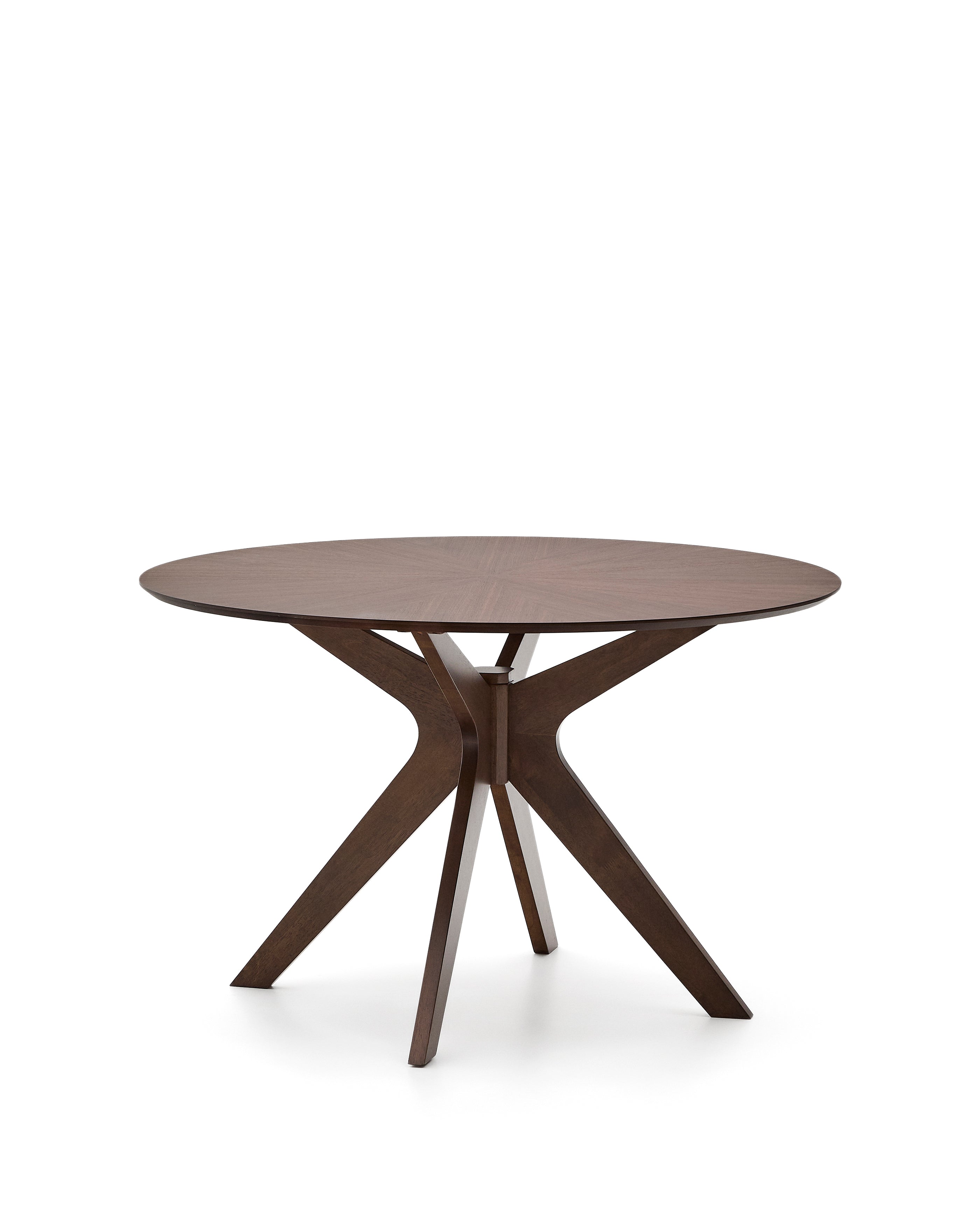Naanim round table in walnut veneer, Ø 120 cm - Product Image