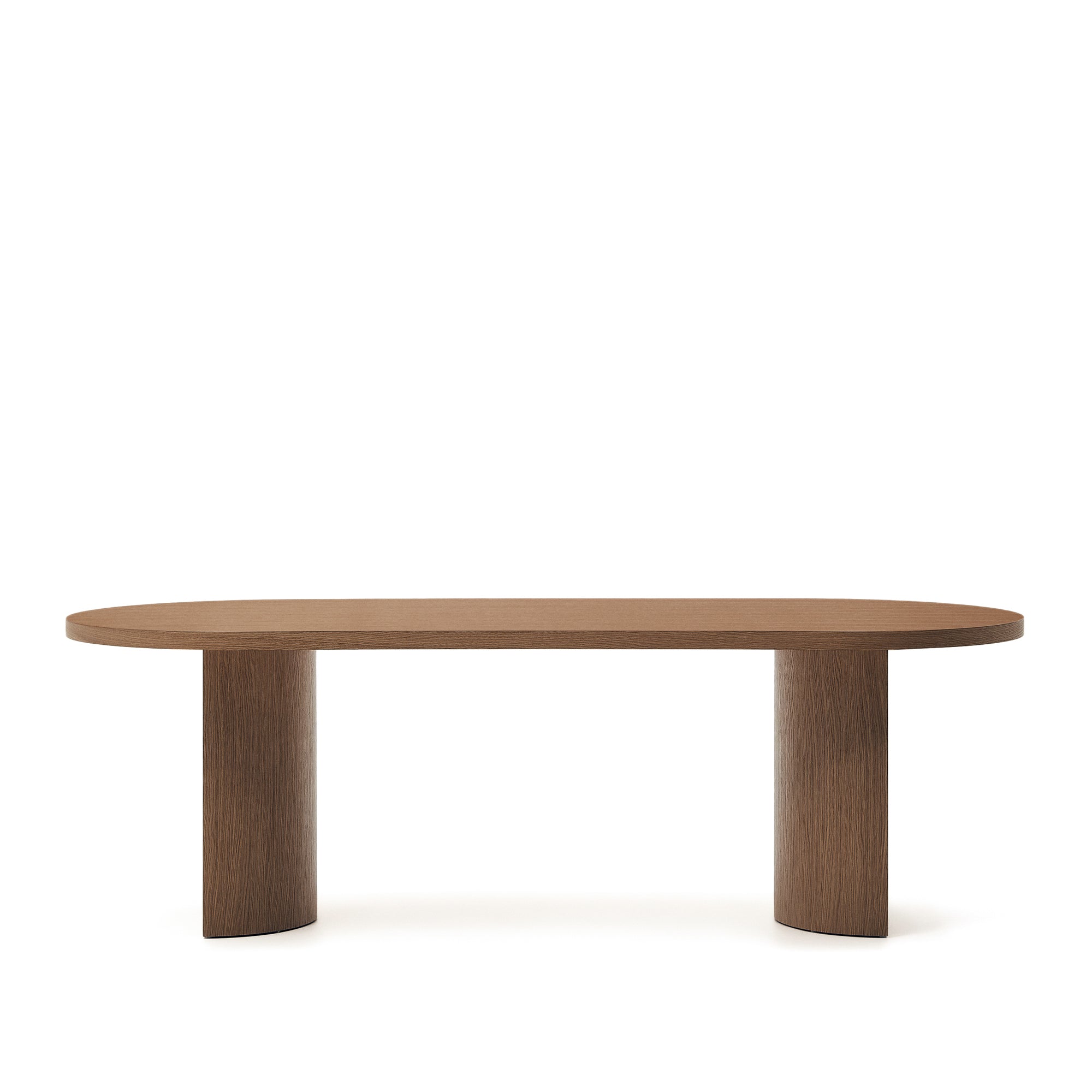 Nealy table with a walnut veneer in a dark finish, 240 x 100 cm - Product Image