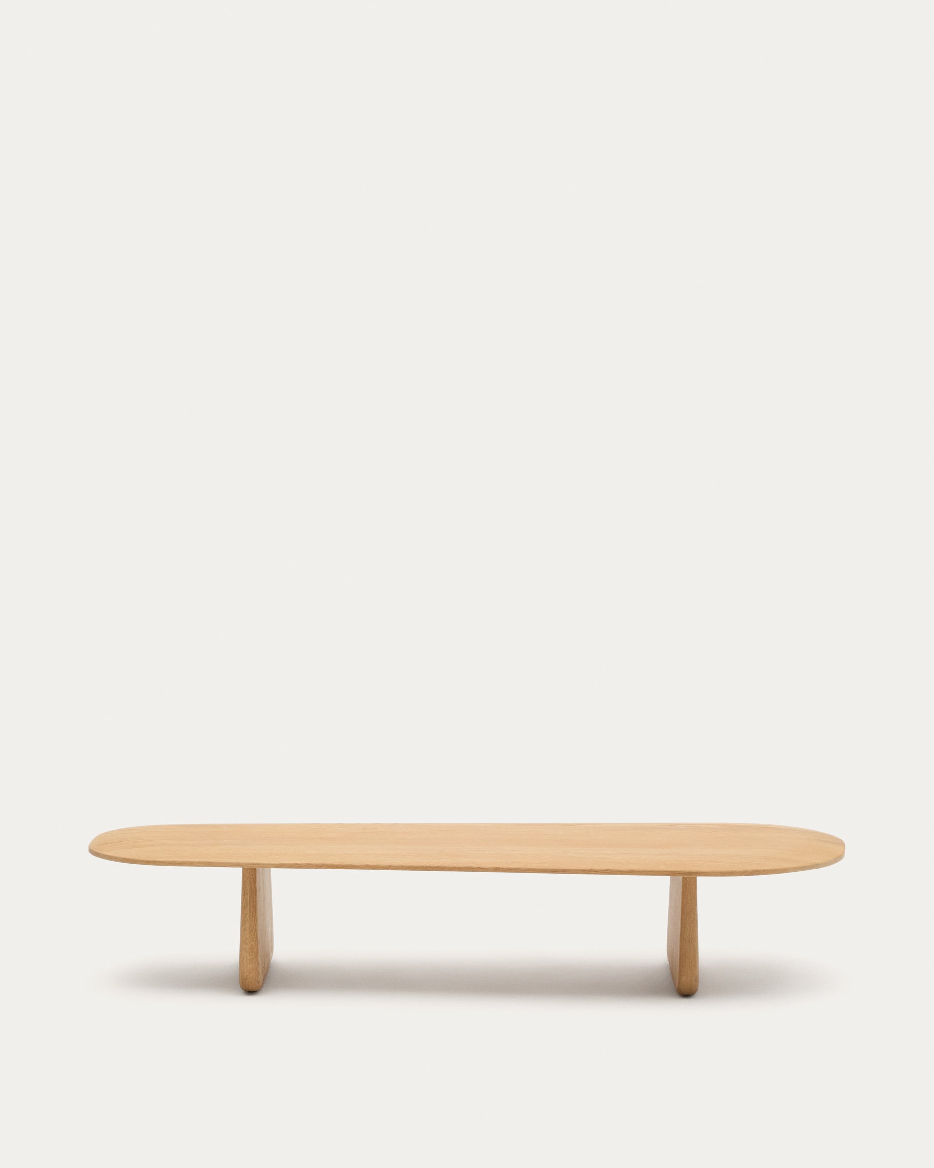 Pirita coffee table made from solid oak wood in a natural finish, 146 x 56.5 cm FSC 100% - Product View