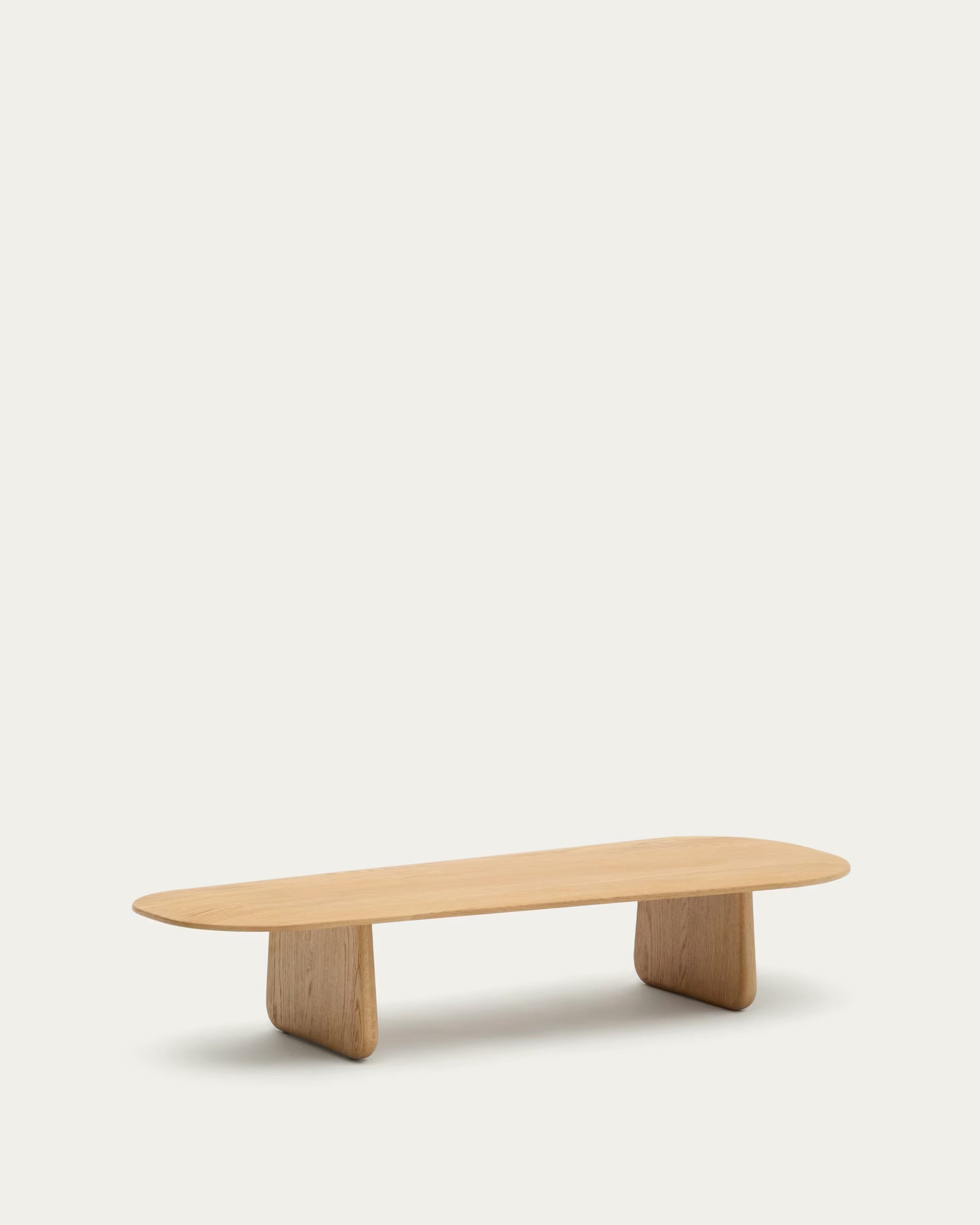 Pirita coffee table made of solid oak, natural surface, 146 x 56.5 cm, FSC 100% certified.