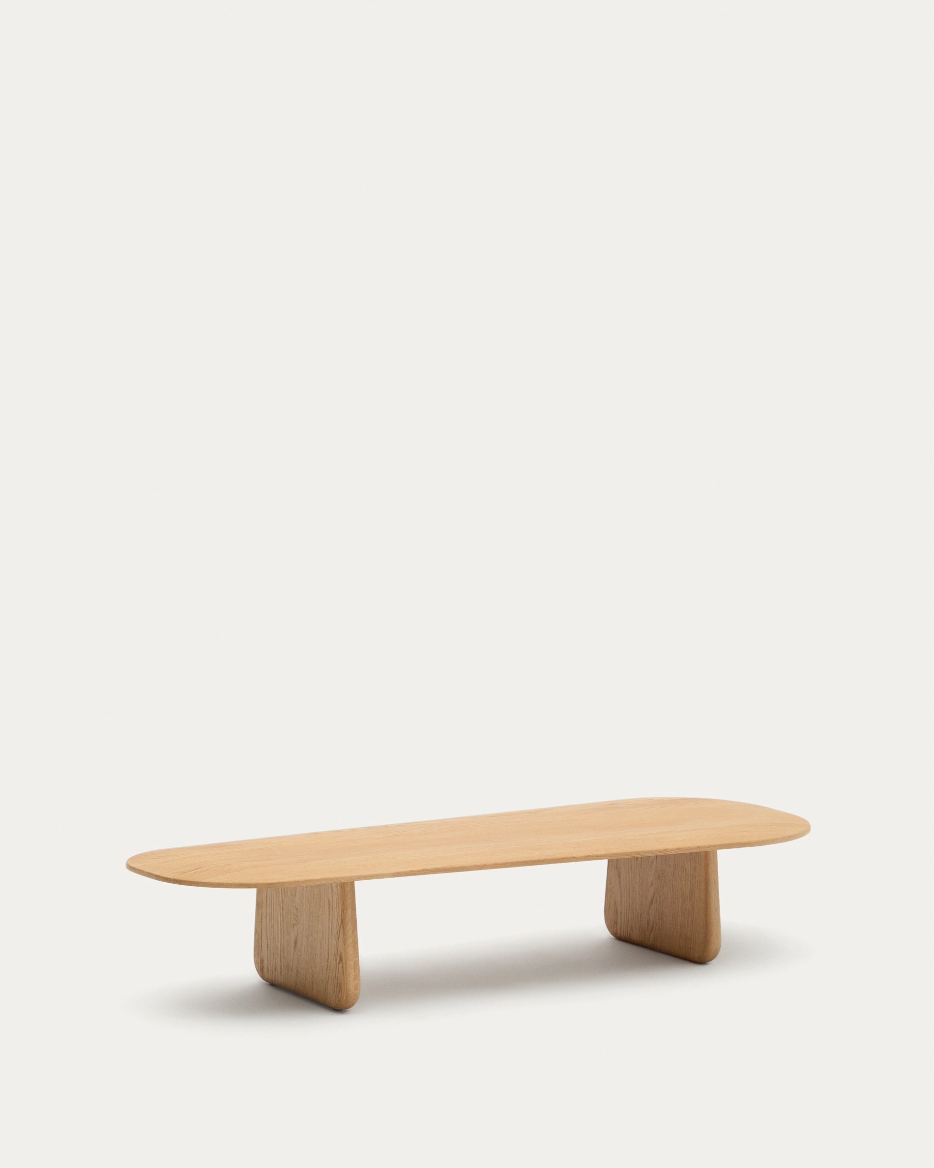 Pirita coffee table made from solid oak wood in a natural finish, 146 x 56.5 cm FSC 100% - Product View