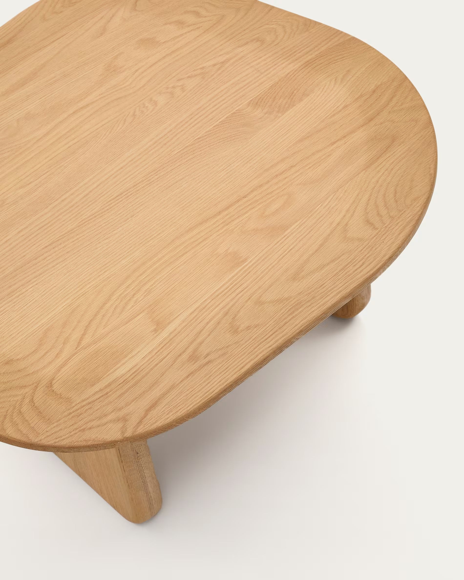 Pirita side table made of solid oak, with natural surface treatment, 70.6 x 70 cm, 100% FSC certified.