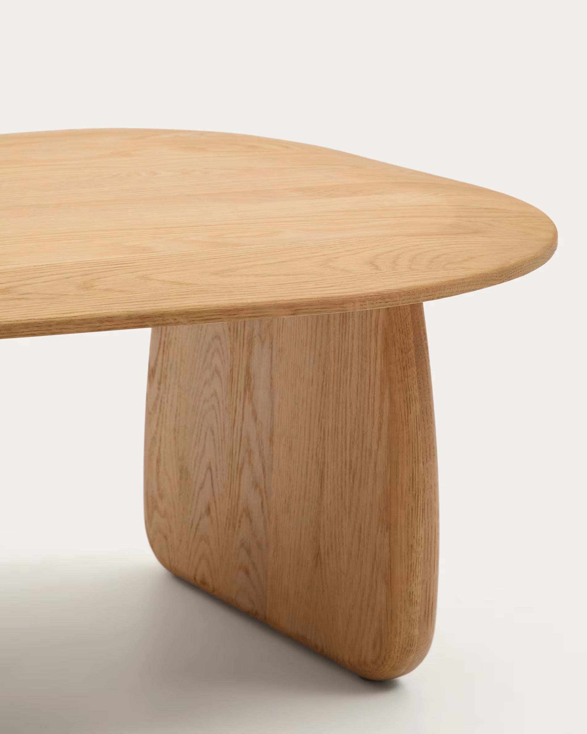 Pirita side table made of solid oak, with natural surface treatment, 70.6 x 70 cm, 100% FSC certified.