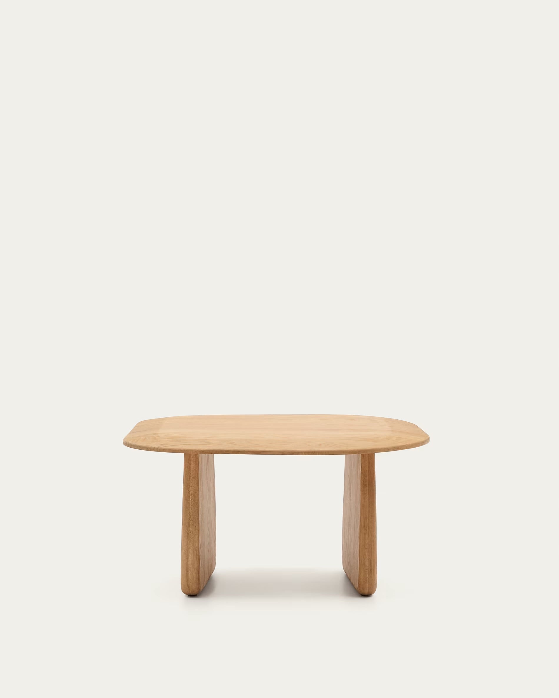 Pirita side table made of solid oak, with natural surface treatment, 70.6 x 70 cm, 100% FSC certified.