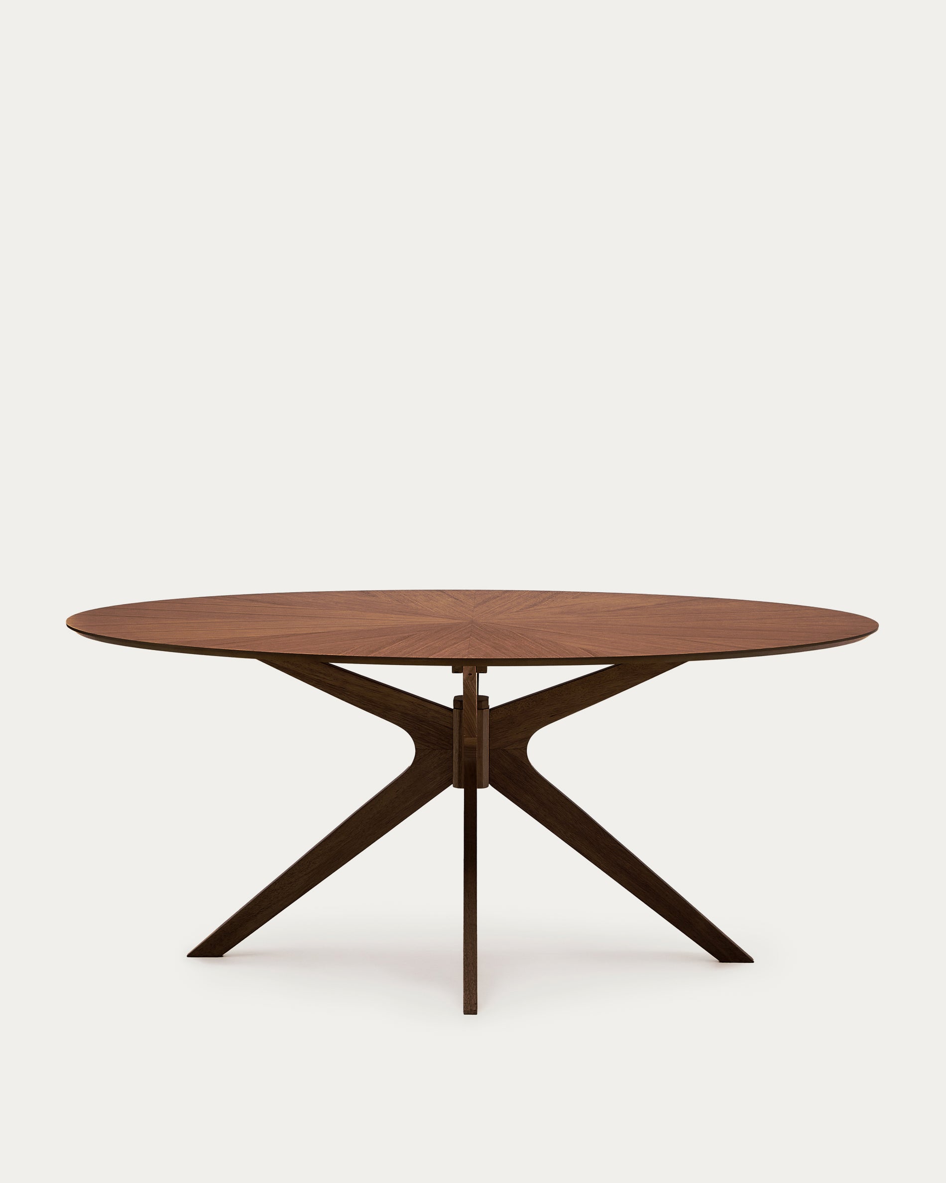 Naanim table in walnut veneer, 180 x 110 cm - Product View