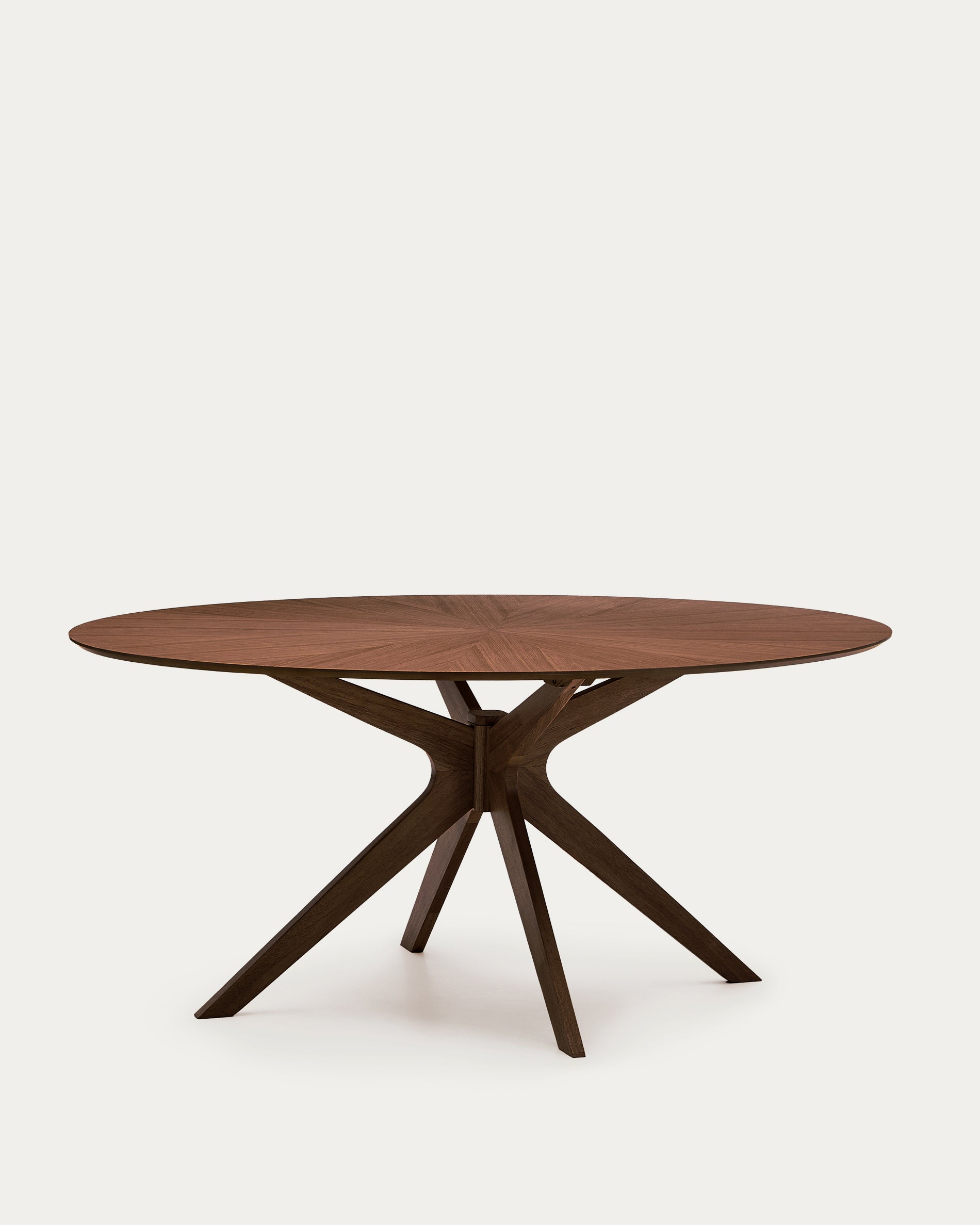 Naanim table in walnut veneer, 180 x 110 cm - Product View