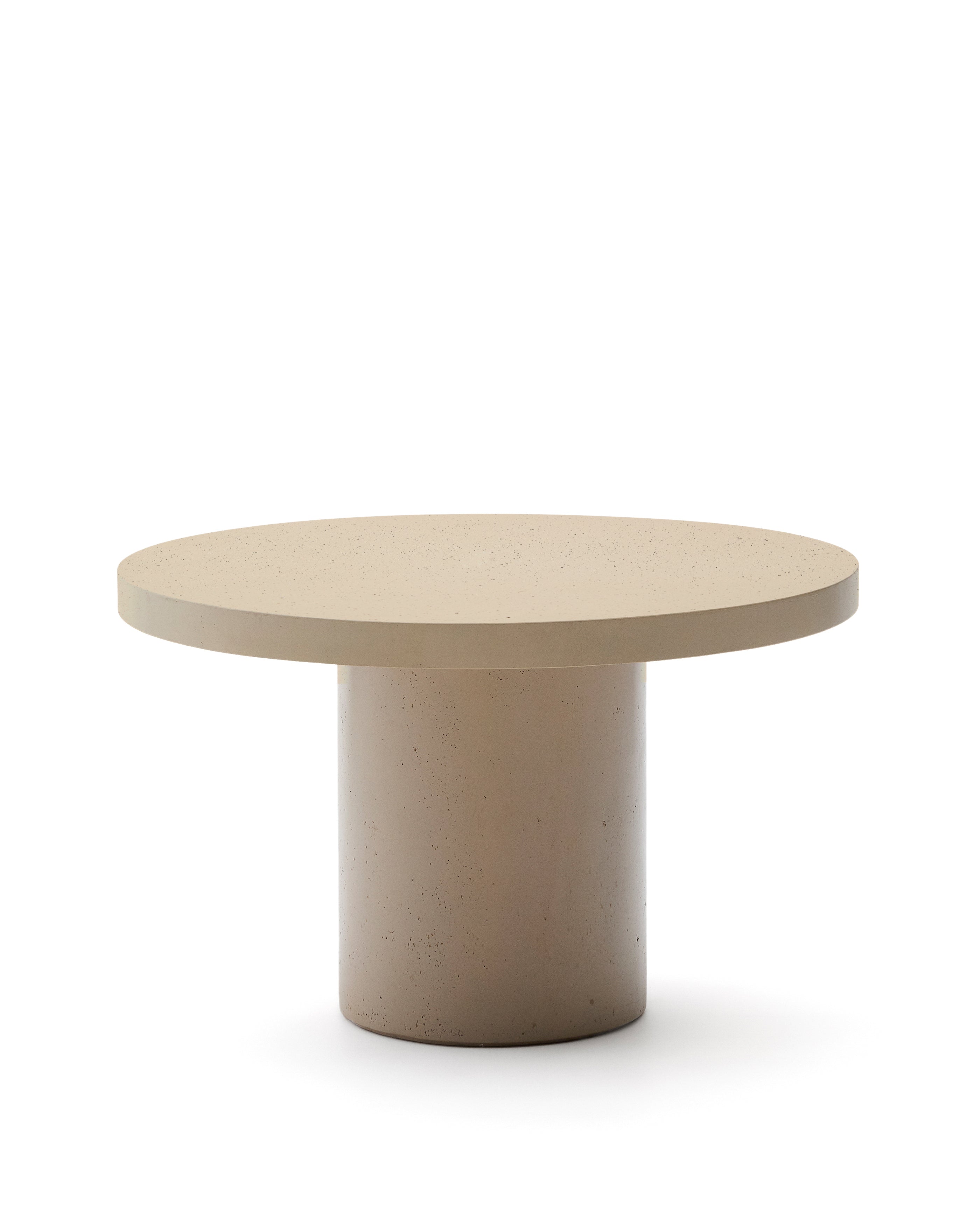 Aiguablava beige cement round table Ø120cm - Product Image
