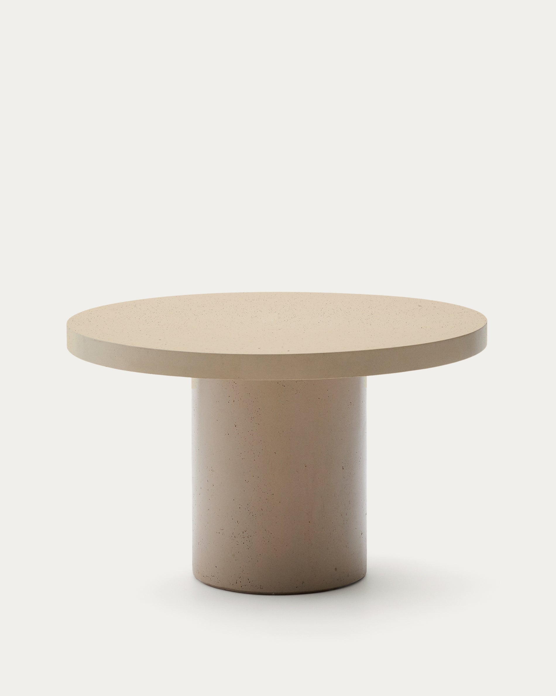 Aiguablava beige cement round table Ø120cm - Product View