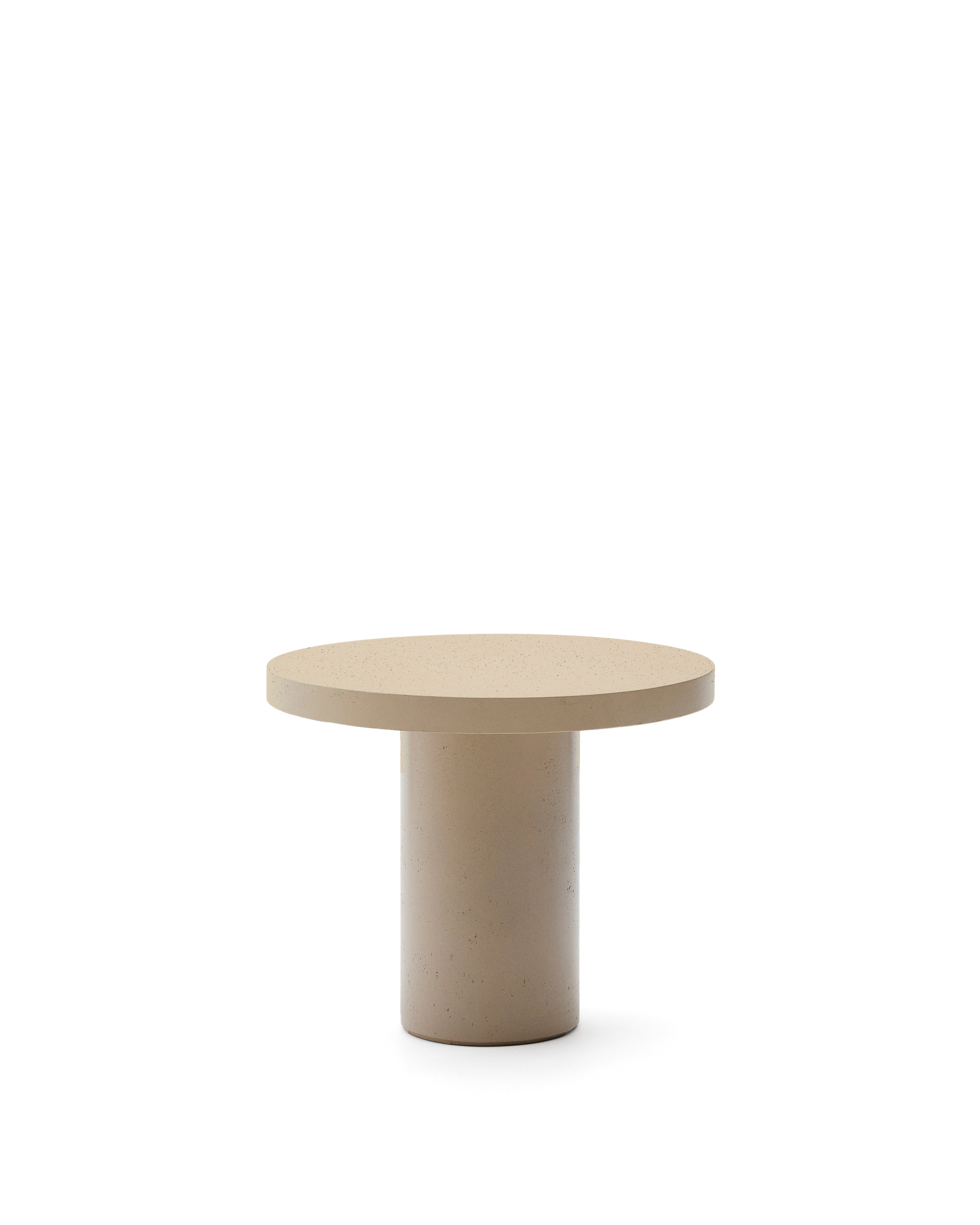 Aiguablava beige cement round table Ø90cm - Product Image