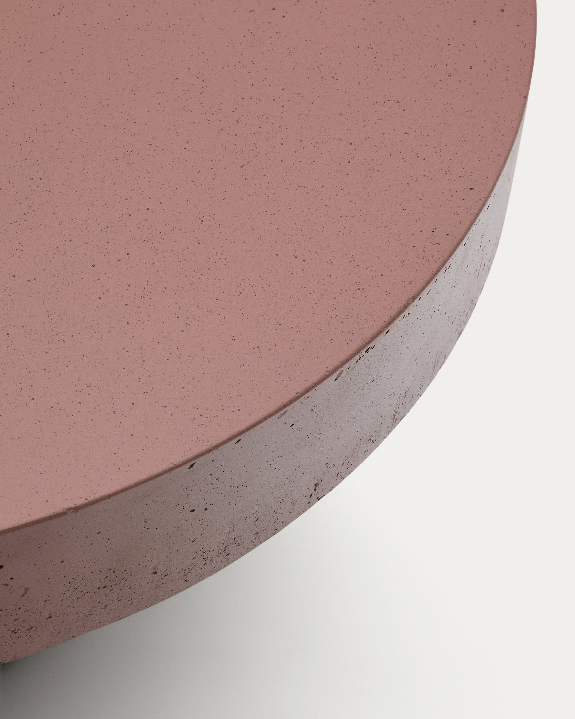 Aiguablava terracotta cement coffee table Ø66cm - Detail