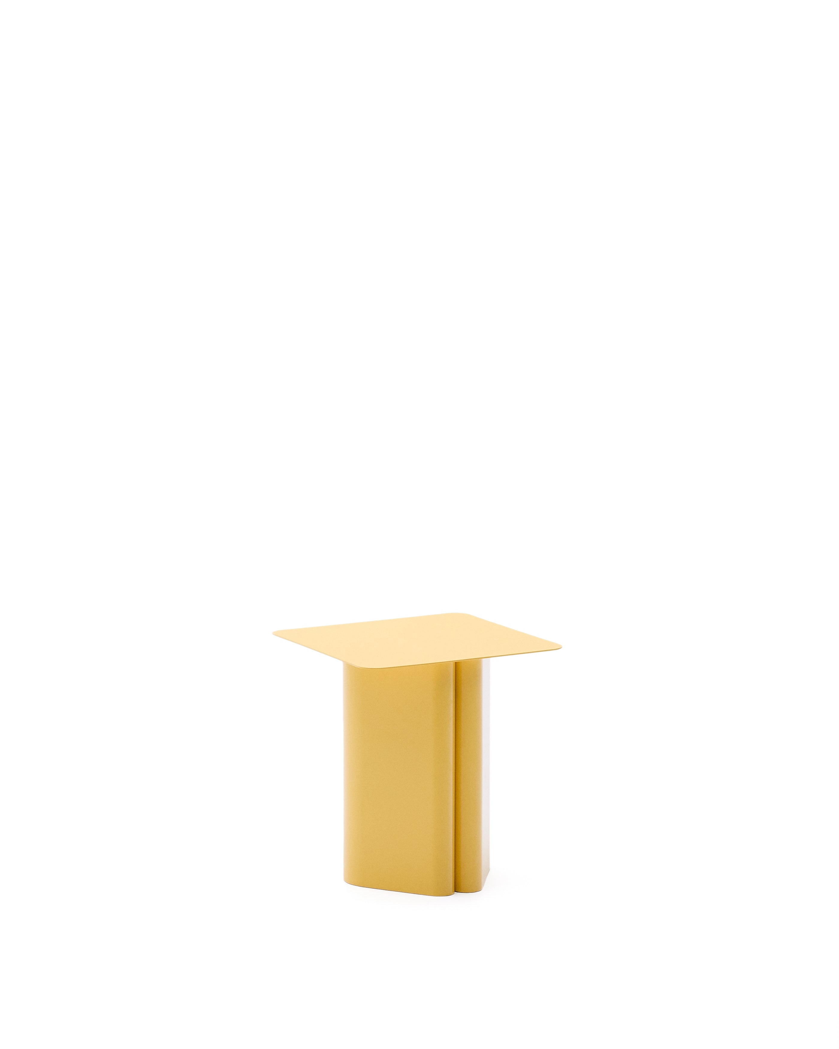 Arvin yellow iron side table 42 x 42cm - Product Image
