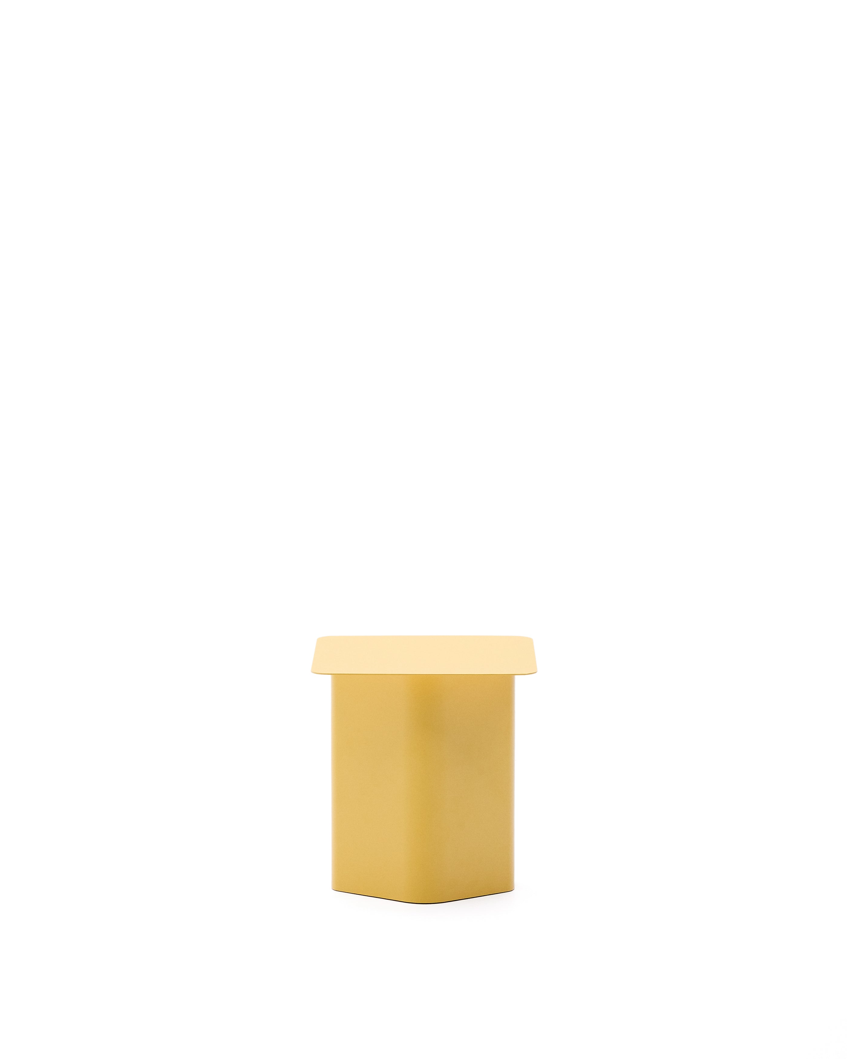 Arvin yellow iron side table 42 x 42cm - Product Image