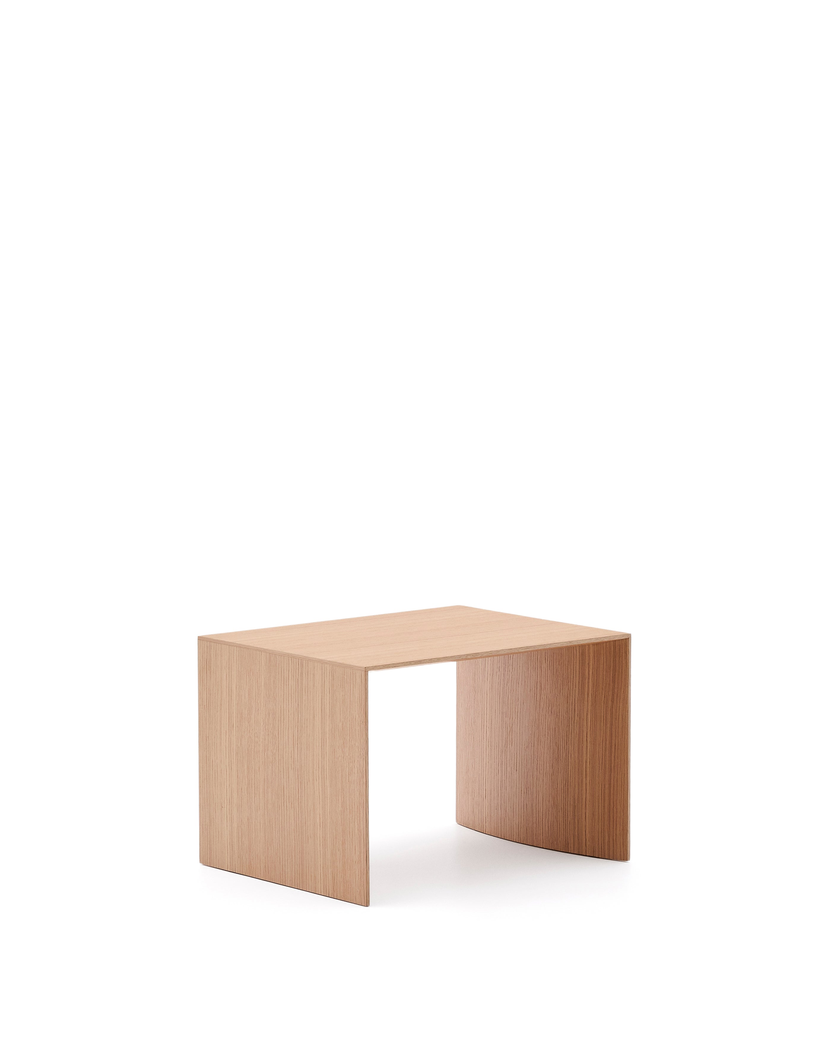 Litto oak veneer FSC Mix Credit side table, 55 x 40 cm - Product Image