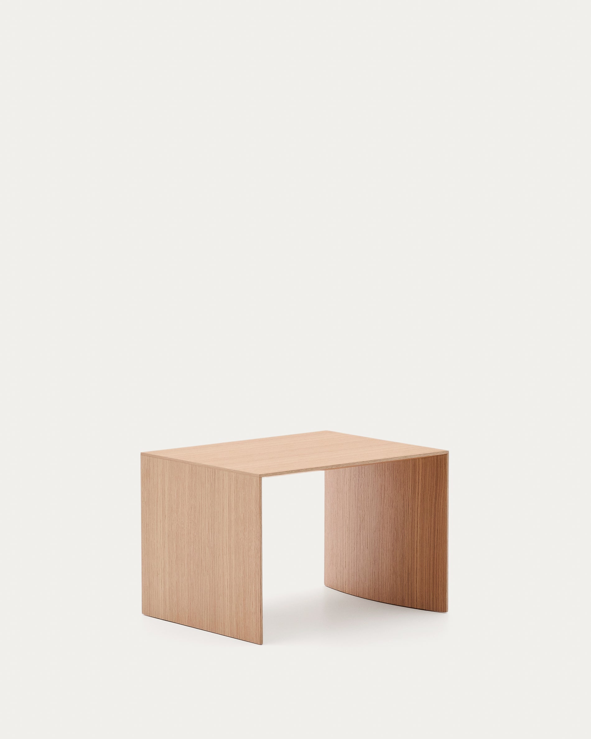 Litto oak veneer side table, 55 x 40 cm - Product View