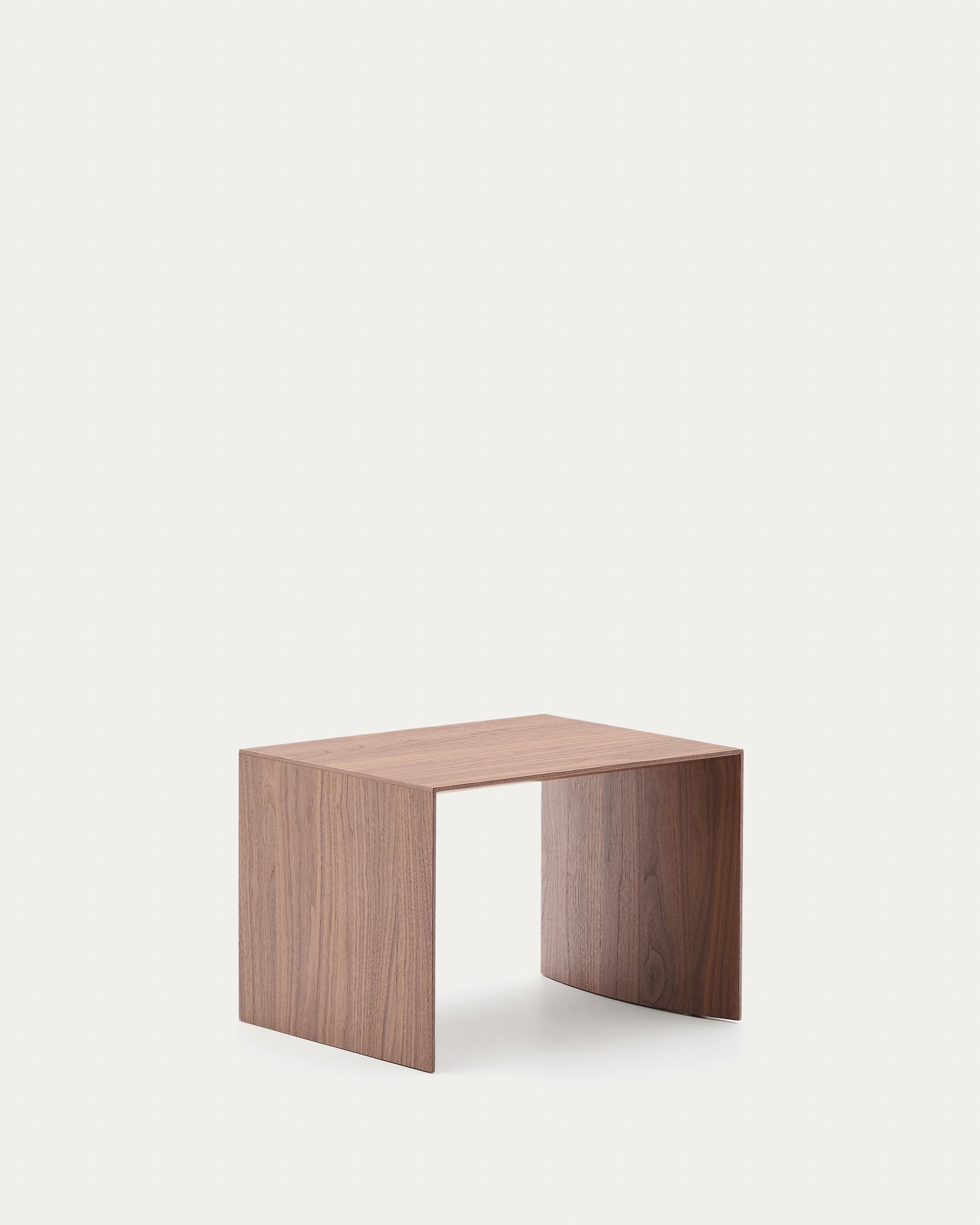 Litto walnut veneer FSC Mix Credit side table, 55 x 40 cm - Product View