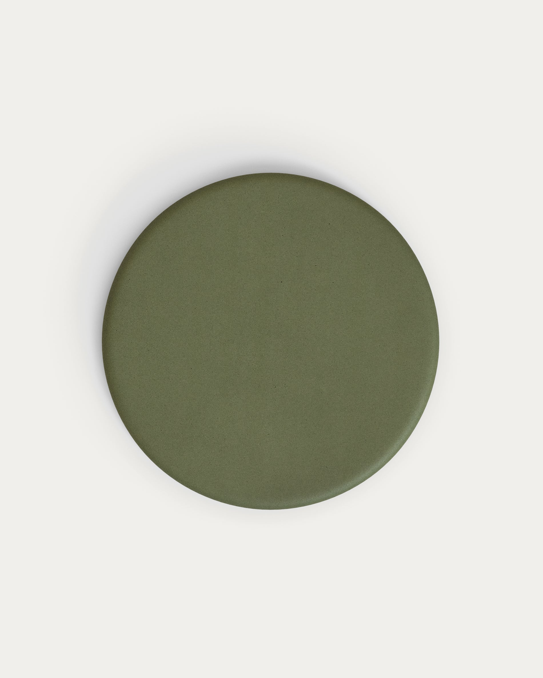 Esilda outdoor tall round table with green cement top Ø70cm and green steel base Ø55x96cm - Detail