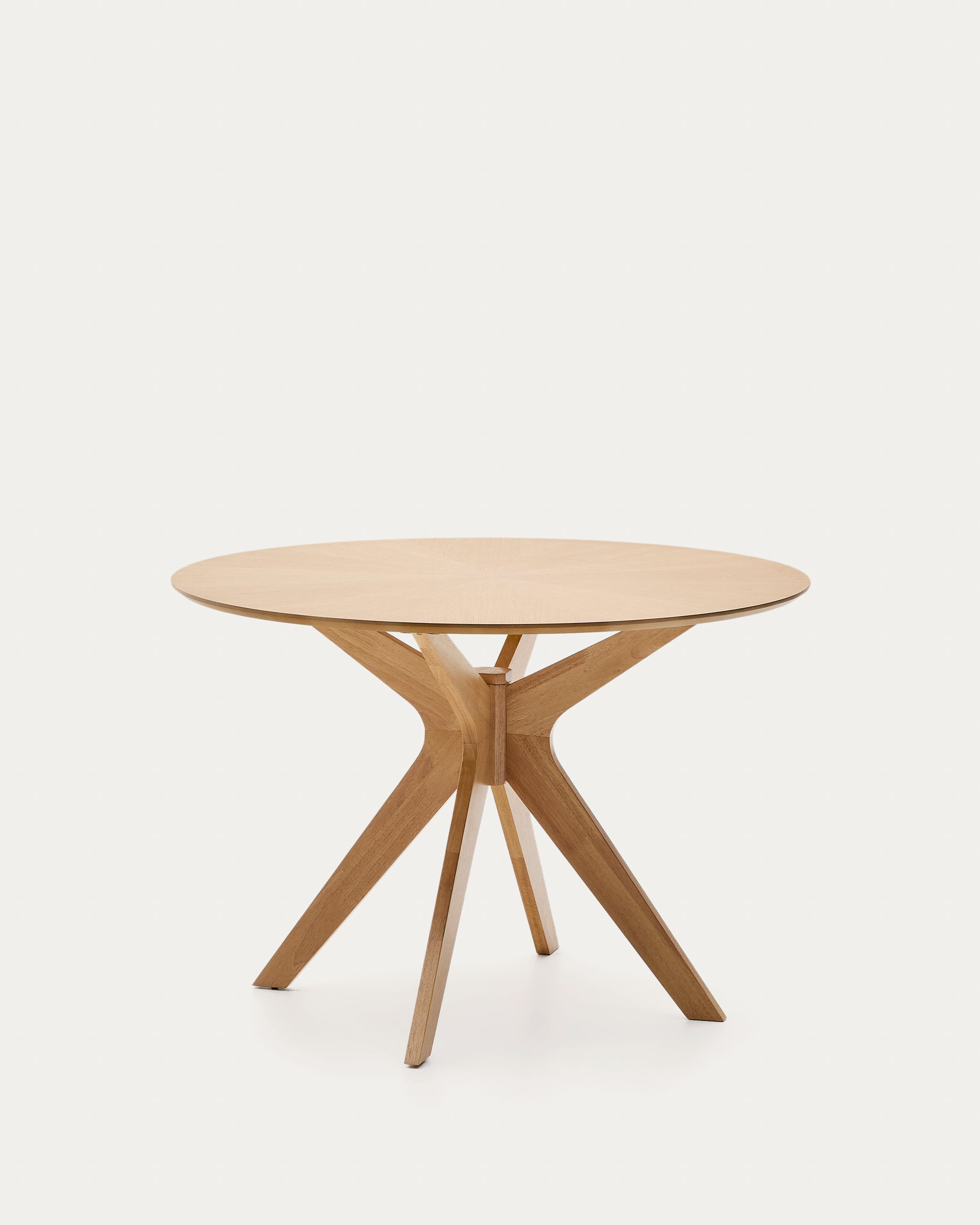 Naanim round table in oak veneer, Ø 100 cm - Product View