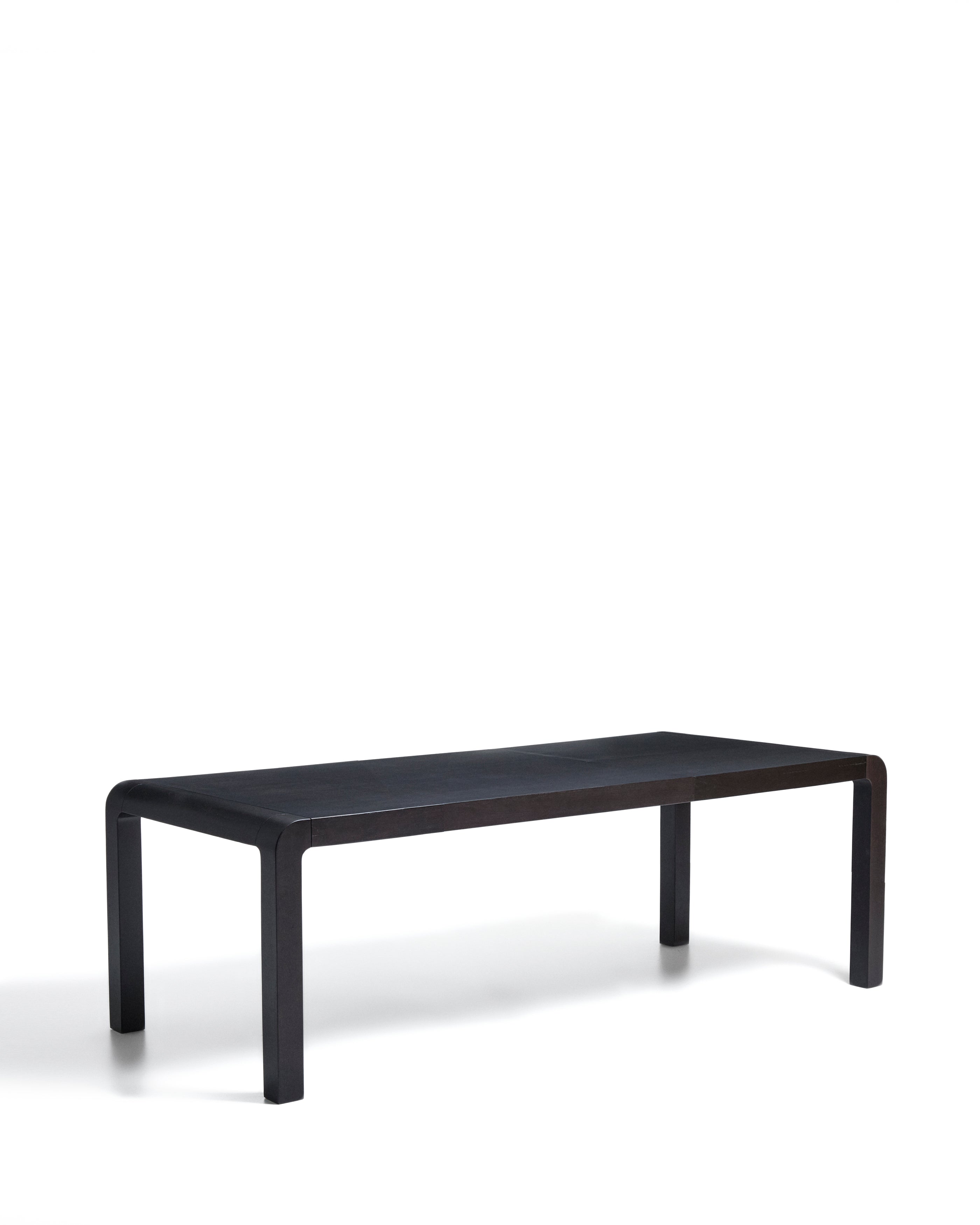 Erisia extendable table in solid oak wood with an ebonized finish 180 (230) x 90 cm FSC 100% - Product Image