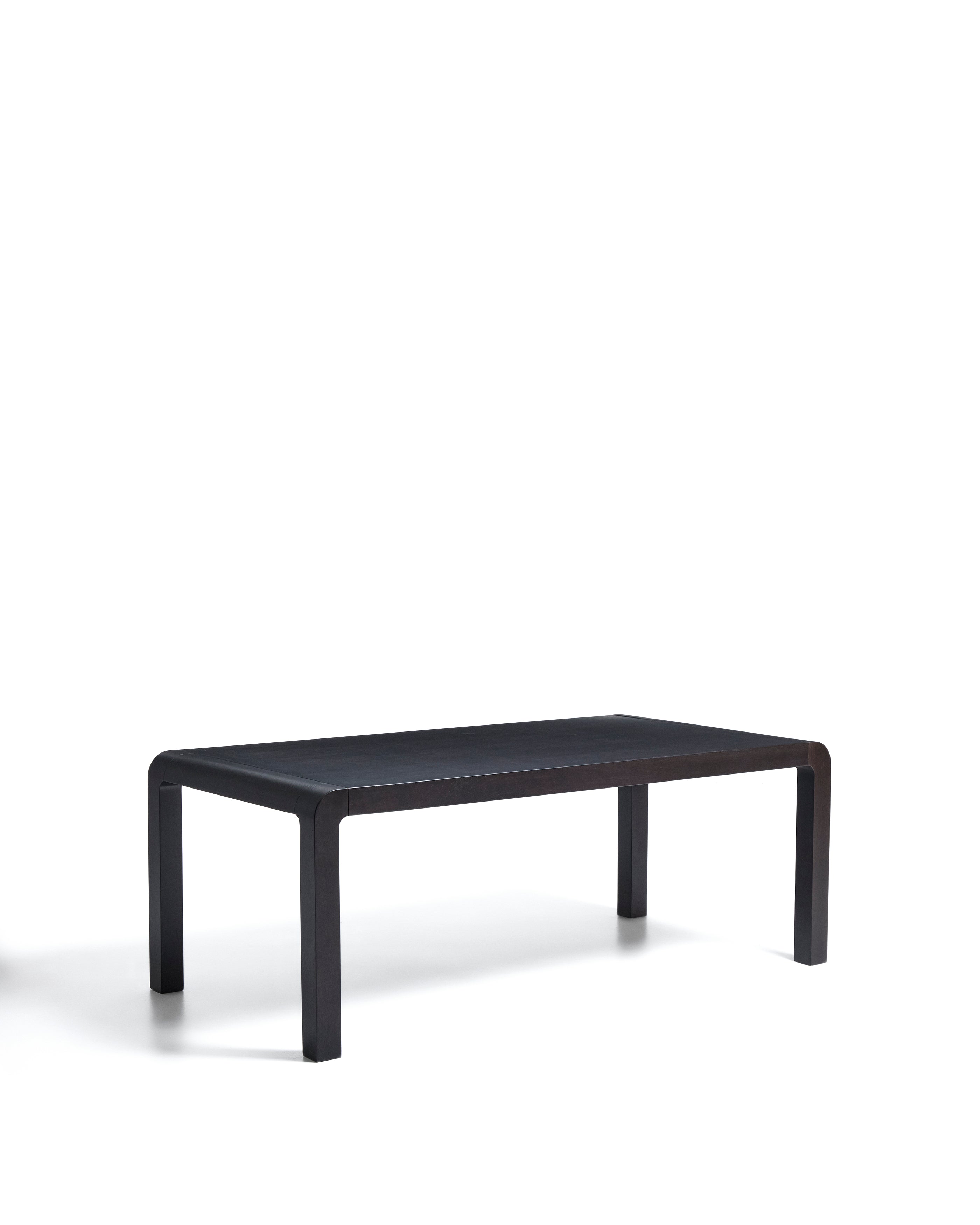 Erisia extendable table in solid oak wood with an ebonised finish 200 (280) x 100 cm FSC 100% - Product Image