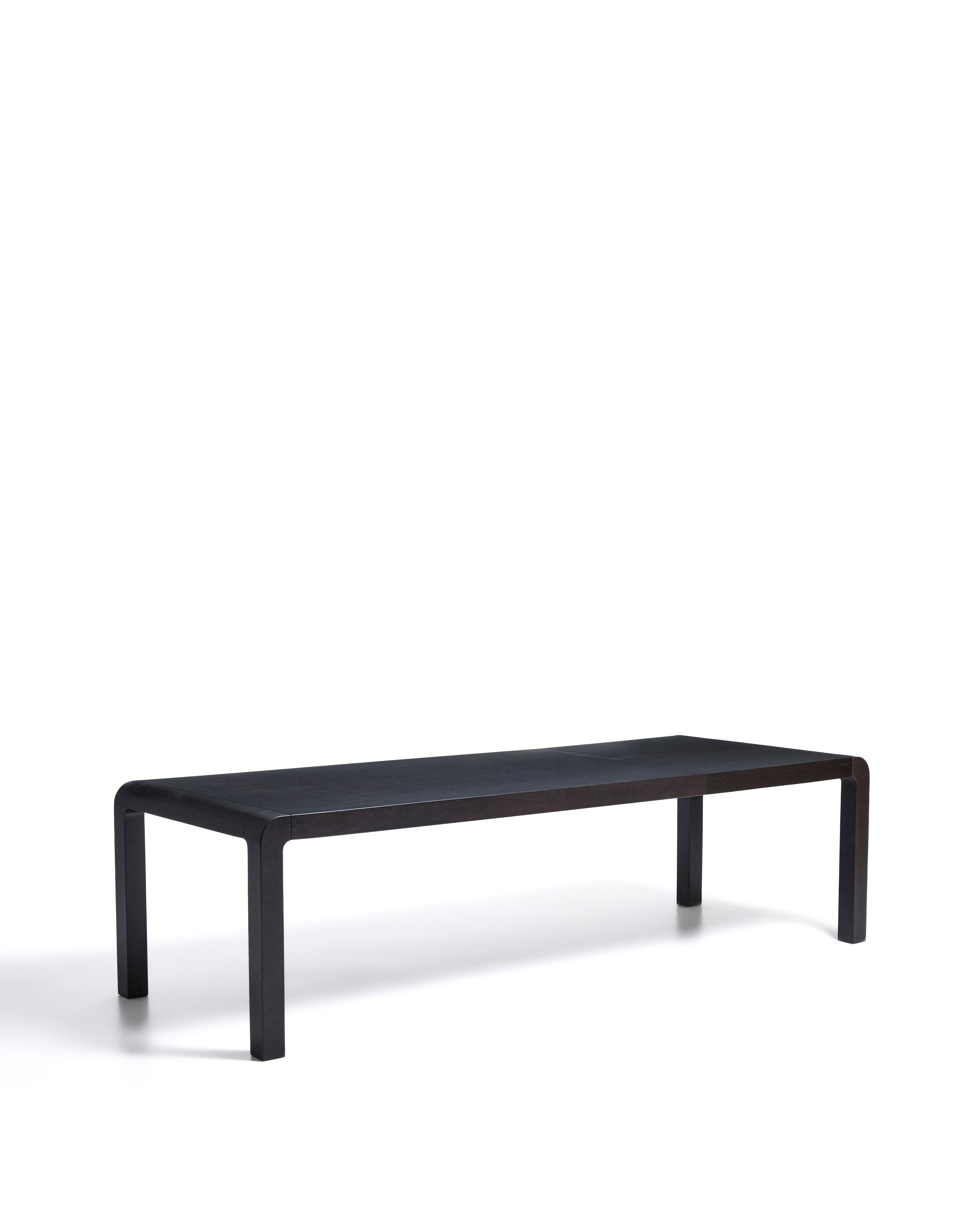 Erisia extendable table in solid oak wood with an ebonised finish 200 (280) x 100 cm FSC 100% - Product Image
