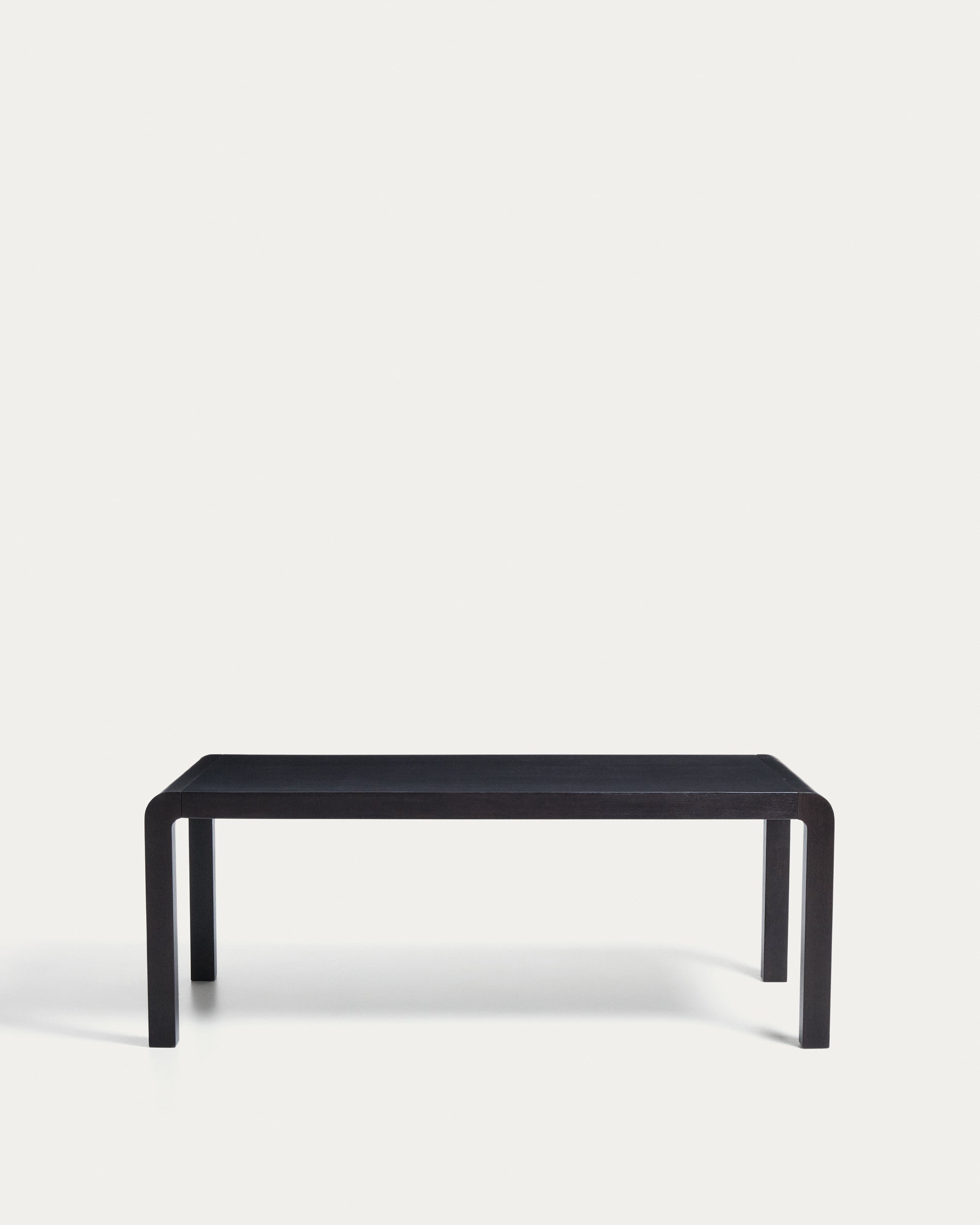 Erisia extendable table in solid oak wood with an ebonised finish 200 (280) x 100 cm FSC 100% - Product View